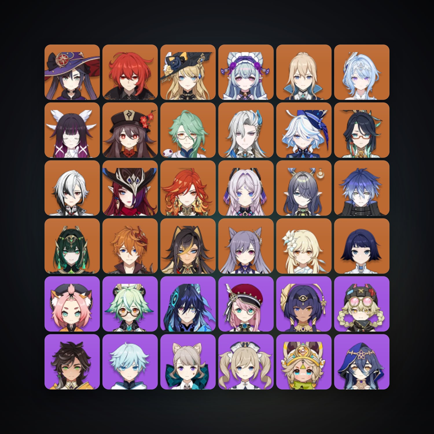 Genshin Impact | AR 59 | 72 Chars | 22× 5★ — Genshin / miHoYo Account — HabibiAccounts