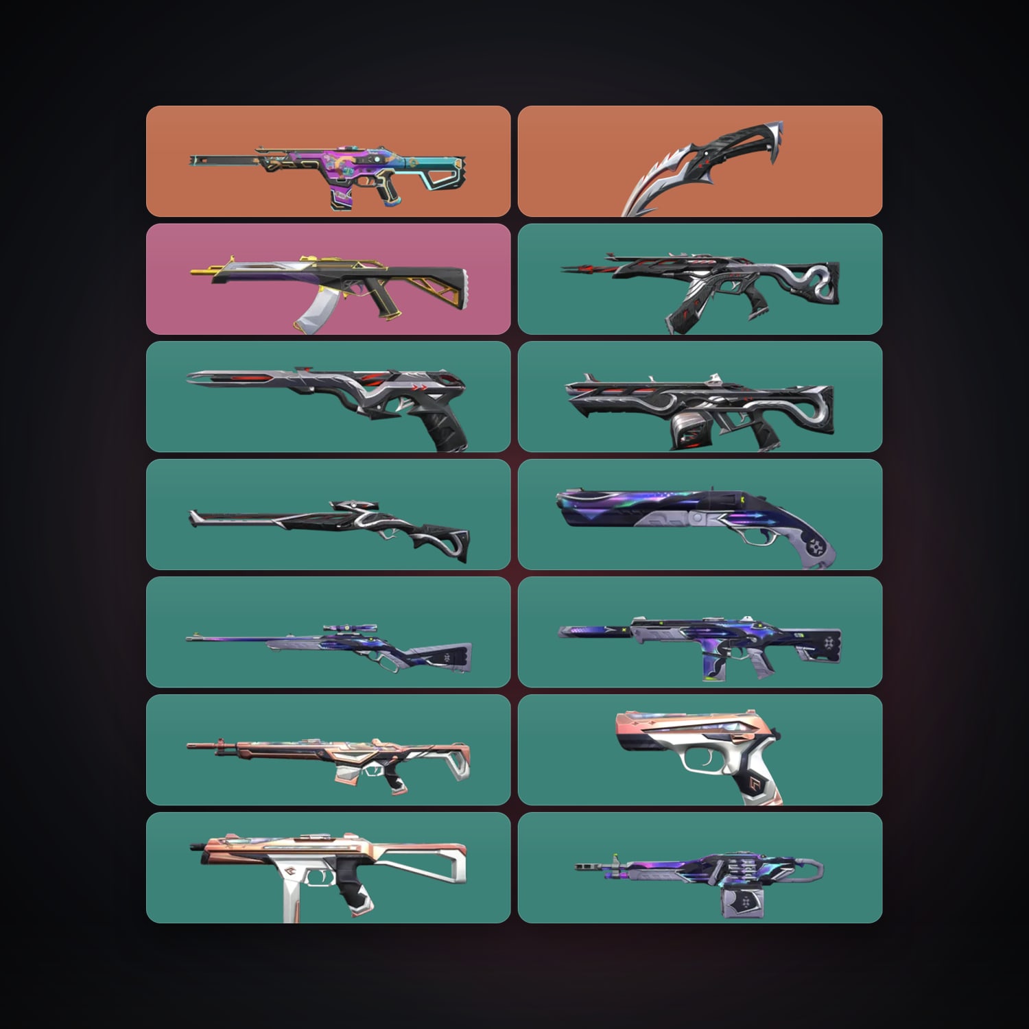 Valorant account: AP Silver 2 locker — 1 knife, 14 skins, lvl 34 — HabibiAccounts