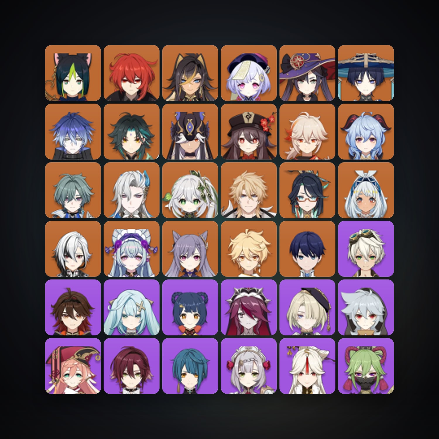Genshin Impact | AR 59 | 69 Chars | 21× 5★ — Genshin / miHoYo Account — HabibiAccounts