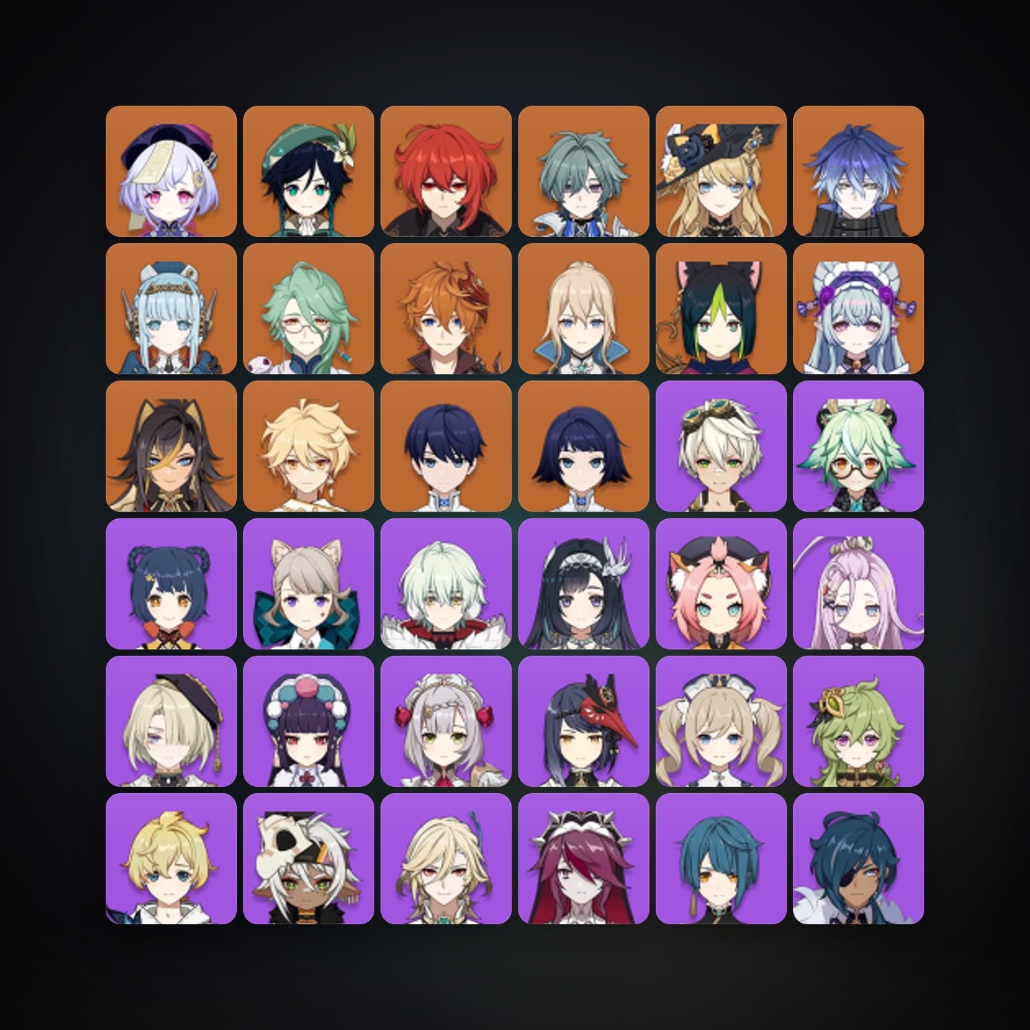 Genshin Impact | AR 56 | 57 Chars | 13× 5★ — Genshin / miHoYo Account — HabibiAccounts