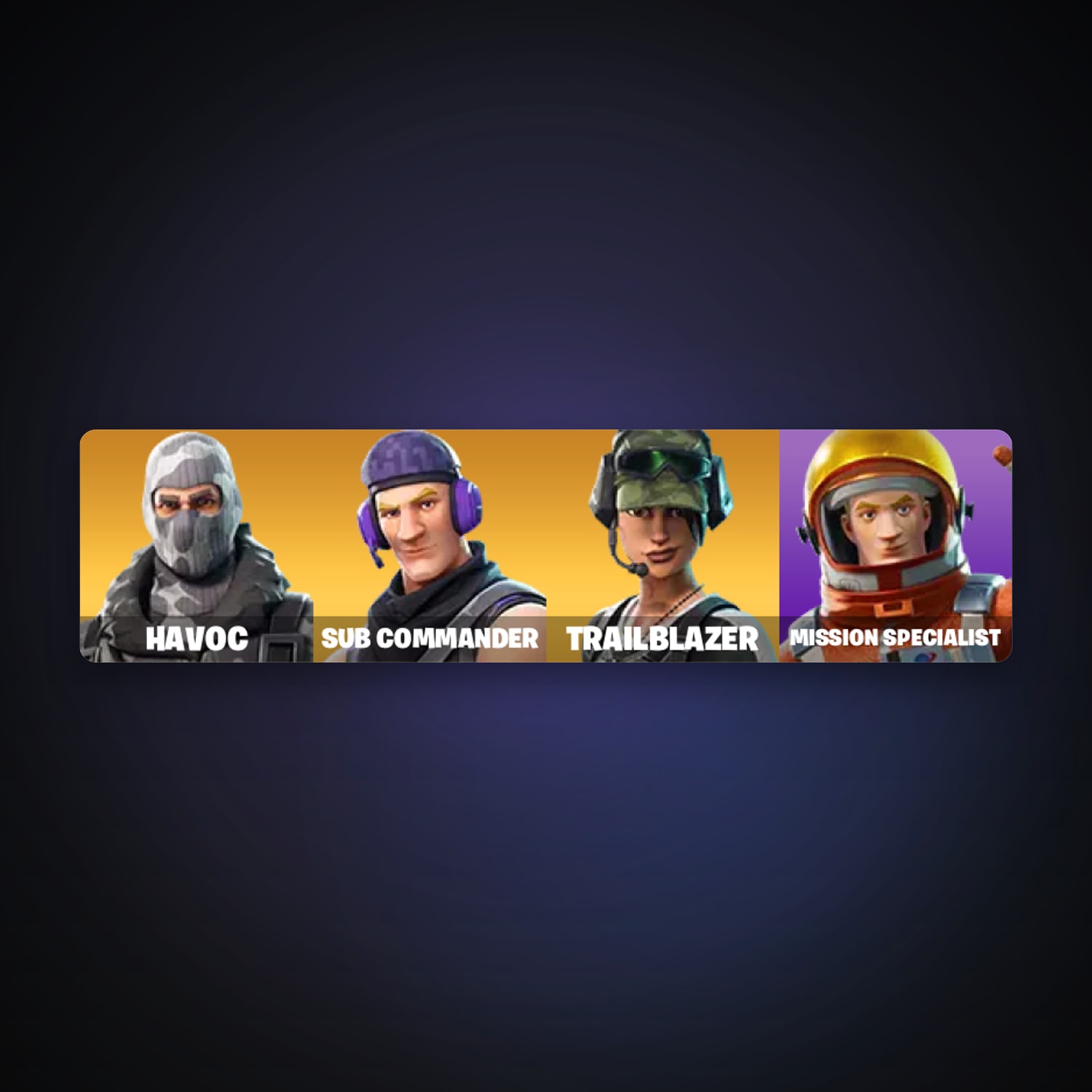 Fortnite account with Havoc & Sub Commander — 4 skins — 150 V-Bucks — lvl 30 — HabibiAccounts