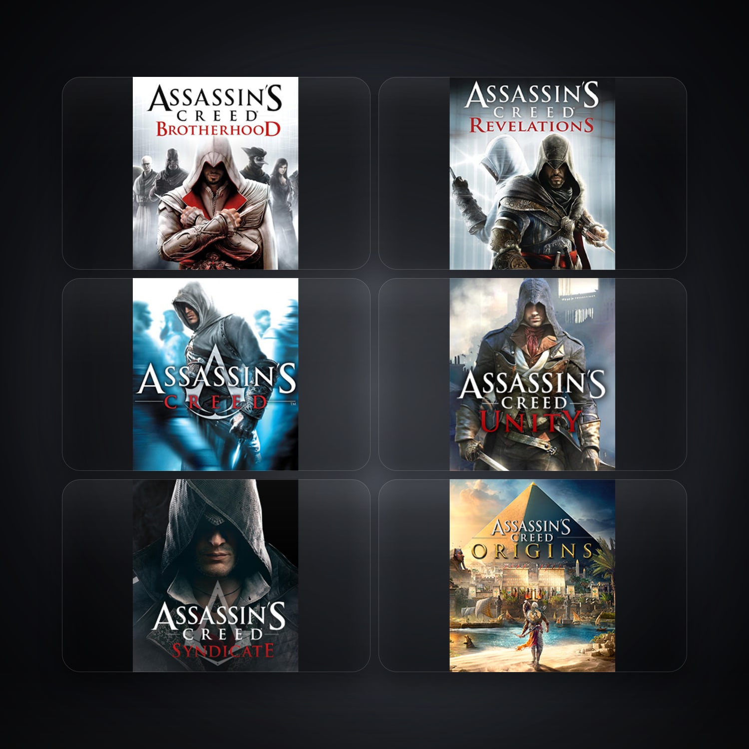حساب يوبيسوفت فيه Assassin's Creed Brotherhood وAssassin's Creed Revelations، CA، 10 ألعاب — HabibiAccounts