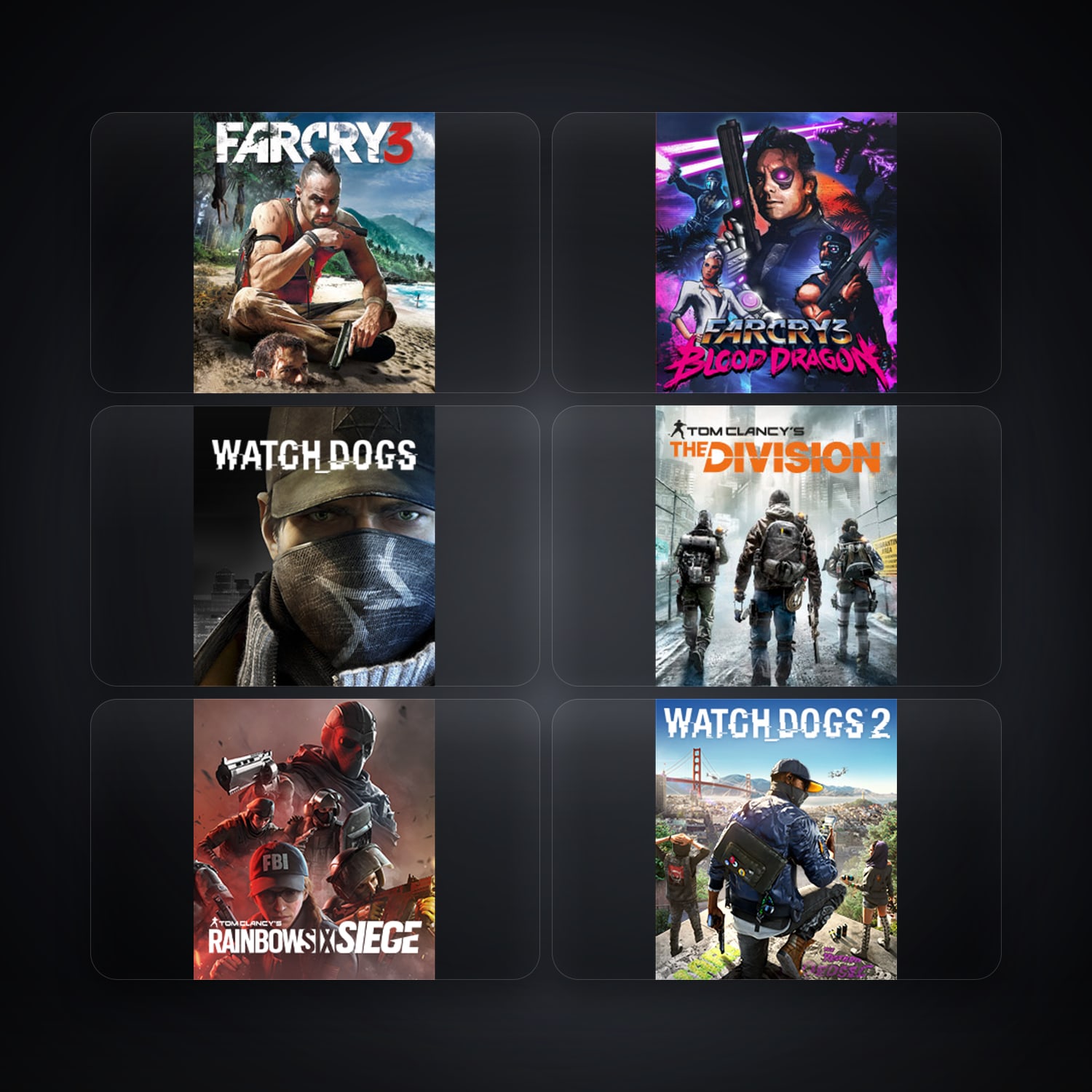 حساب يوبيسوفت فيه Far Cry 3 Deluxe Edition وFar Cry 3 Blood Dragon، BR، 13 ألعاب — HabibiAccounts