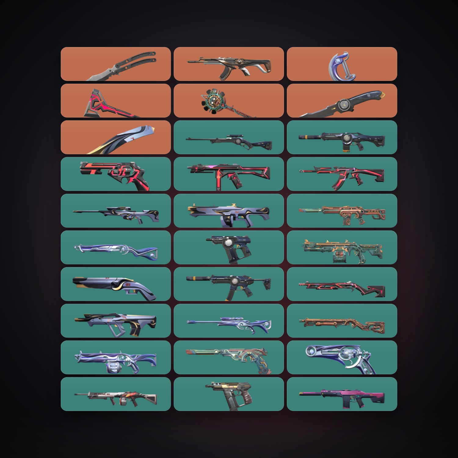 Valorant account: BR Silver 3 locker — 6 knives, 74 skins, lvl 127 — 179 LoL champions, 639 LoL skins — HabibiAccounts