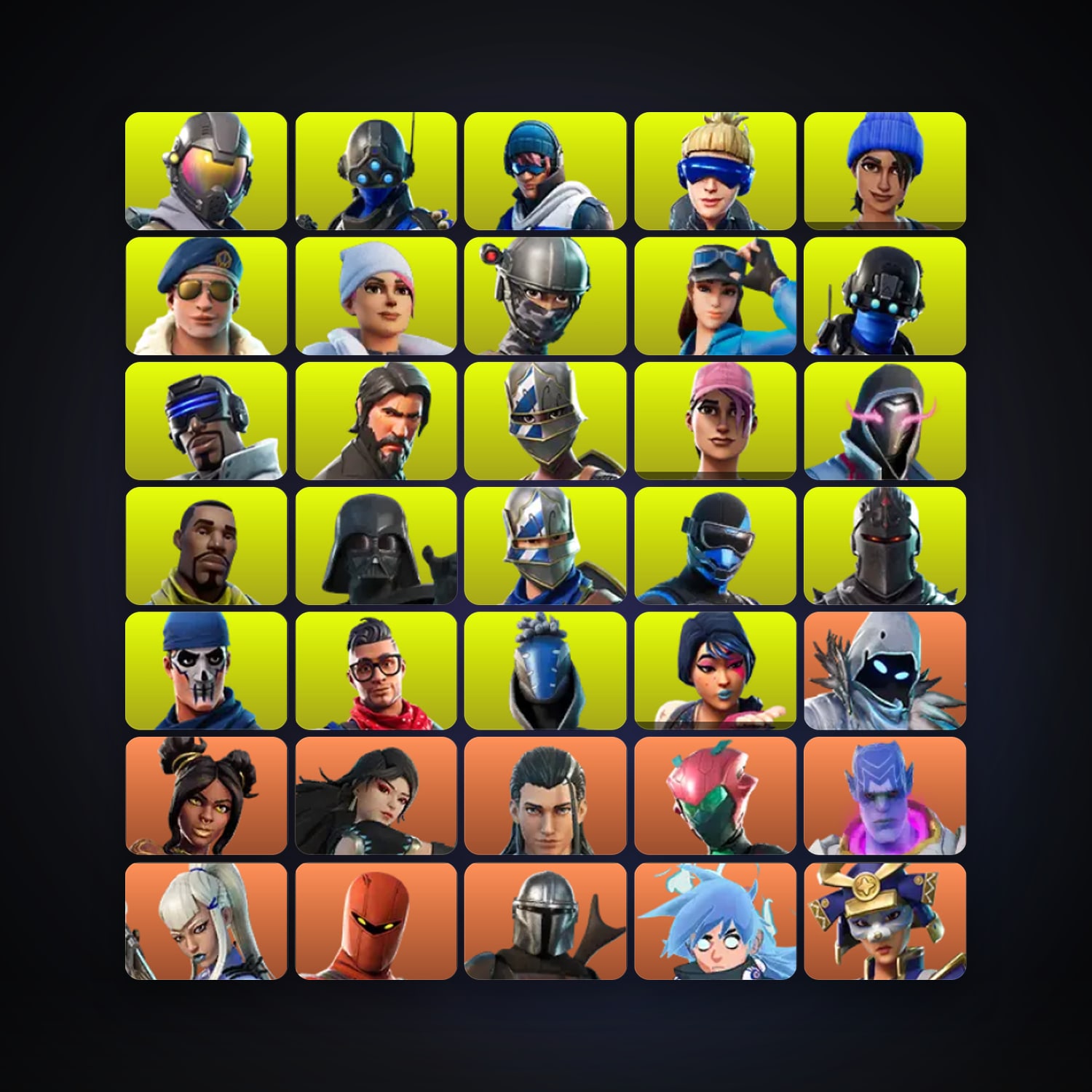 Fortnite account with Luxe & Era — 587 skins — 3.4K V-Bucks — lvl 5710 — HabibiAccounts