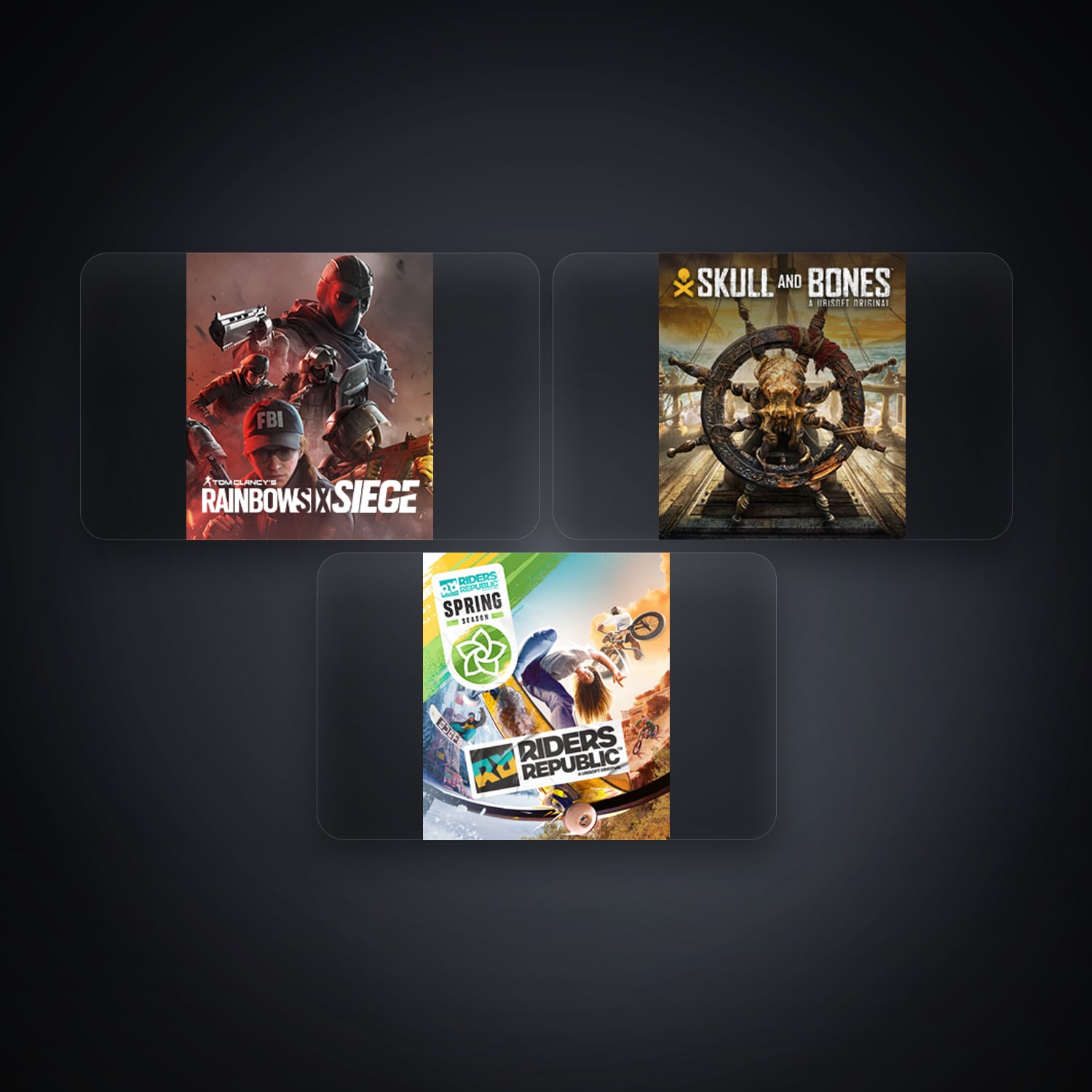 حساب يوبيسوفت فيه Tom Clancy's Rainbow Six Siege وSkull and Bones، US، 3 ألعاب — HabibiAccounts
