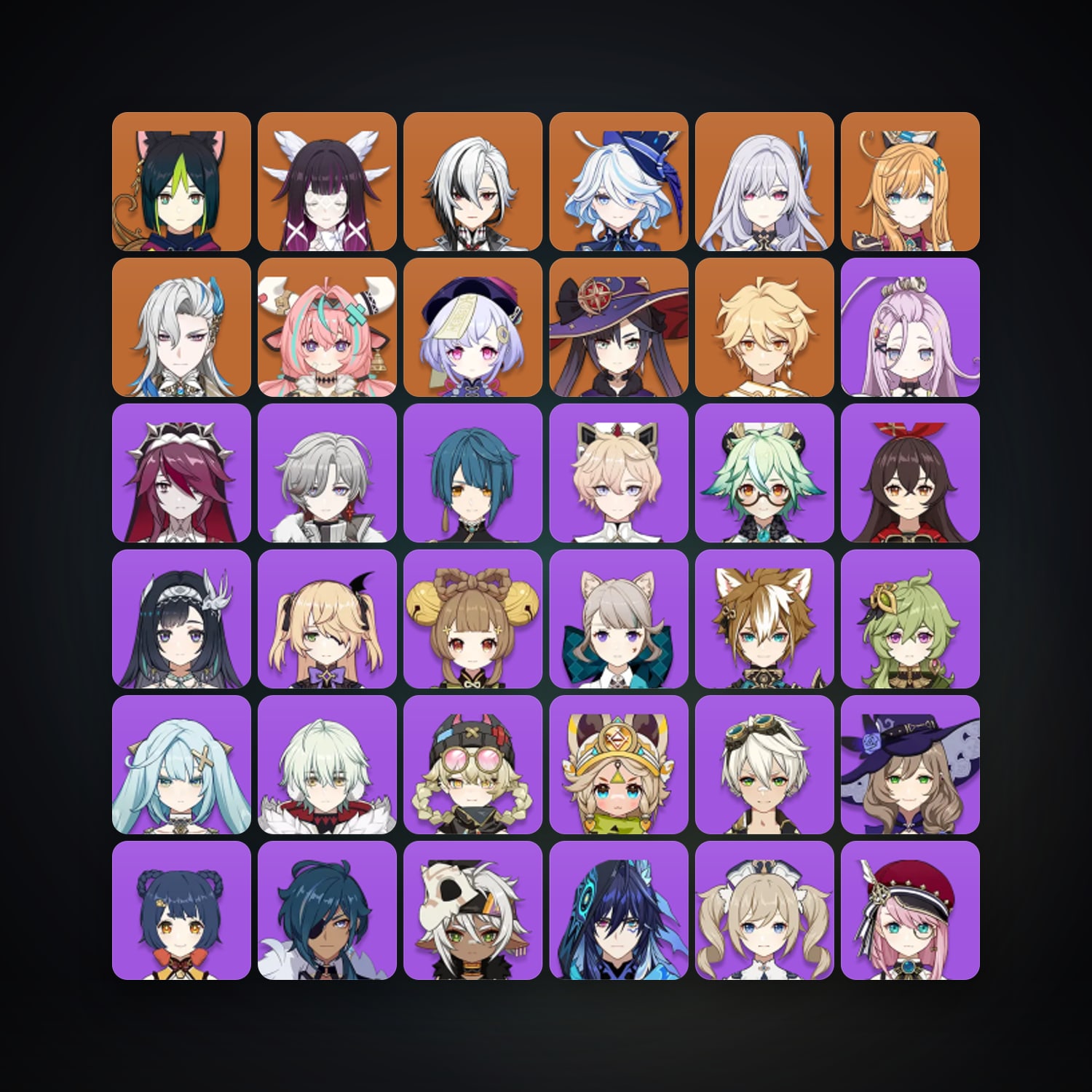 حساب جينشن إمباكت — AR 56 | 42 شخصية | 10× 5★ — HabibiAccounts