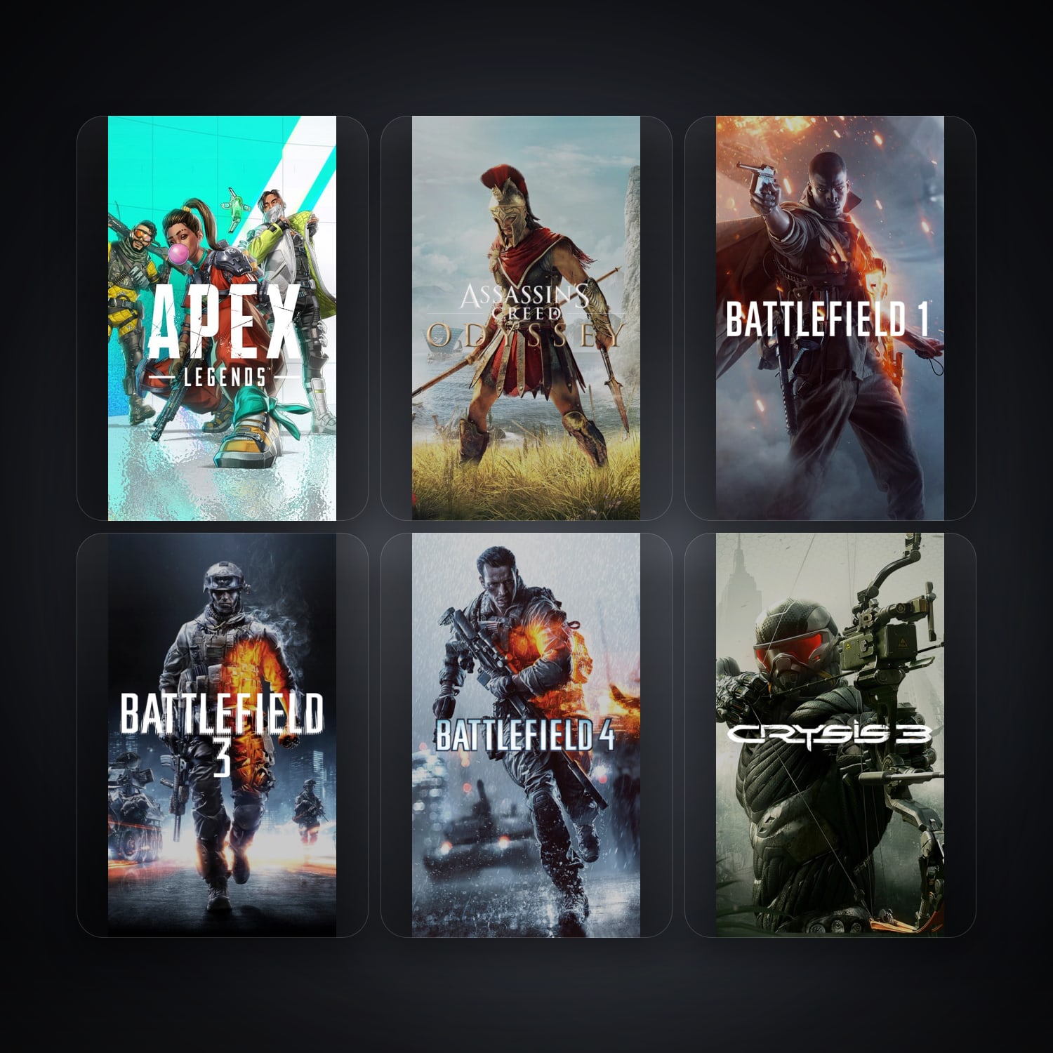 EA account — Apex Legends + Assassin's Creed Odyssey — CA — 13 games — HabibiAccounts