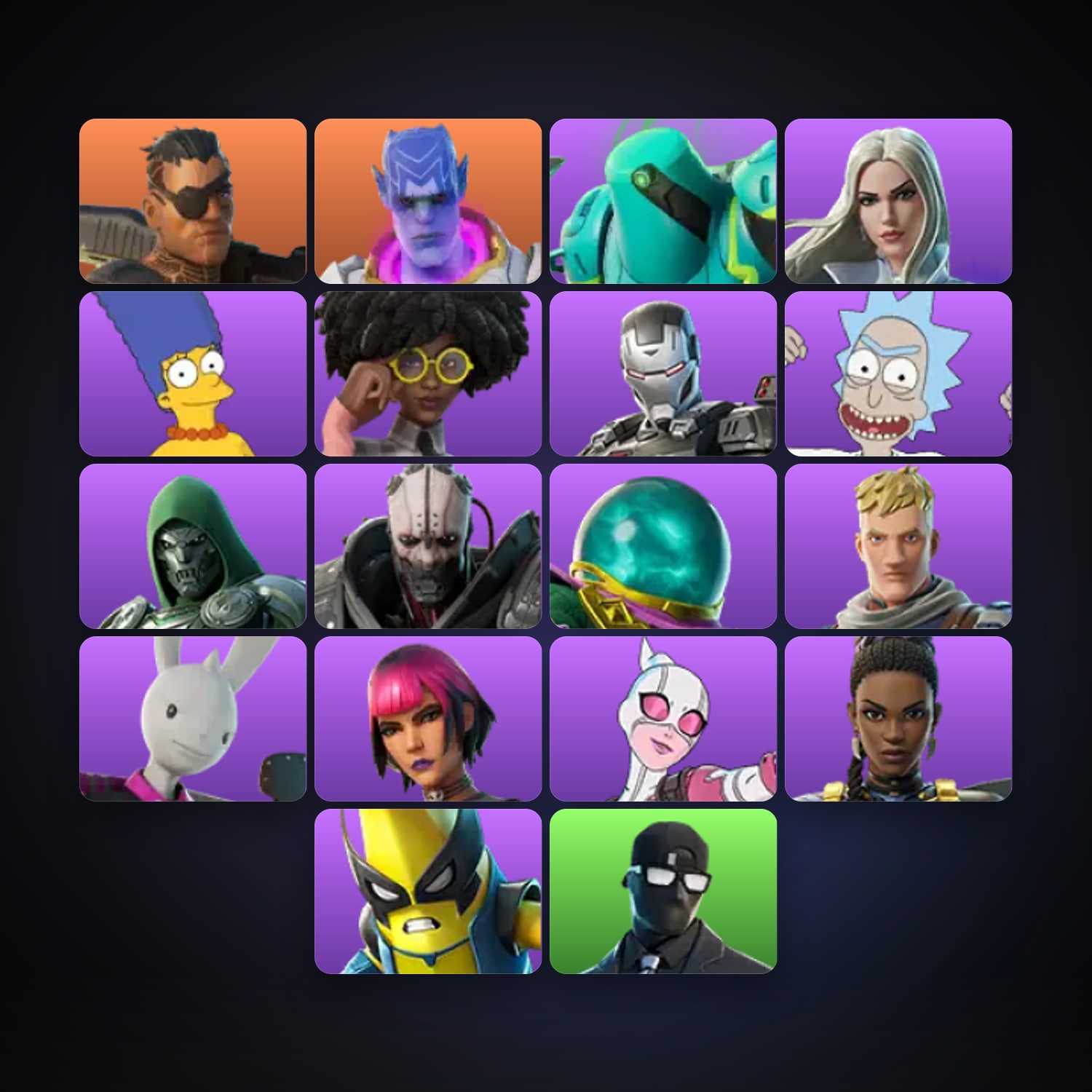 Fortnite account with Joey & Kymera — 18 skins — 250 V-Bucks — lvl 612 — HabibiAccounts