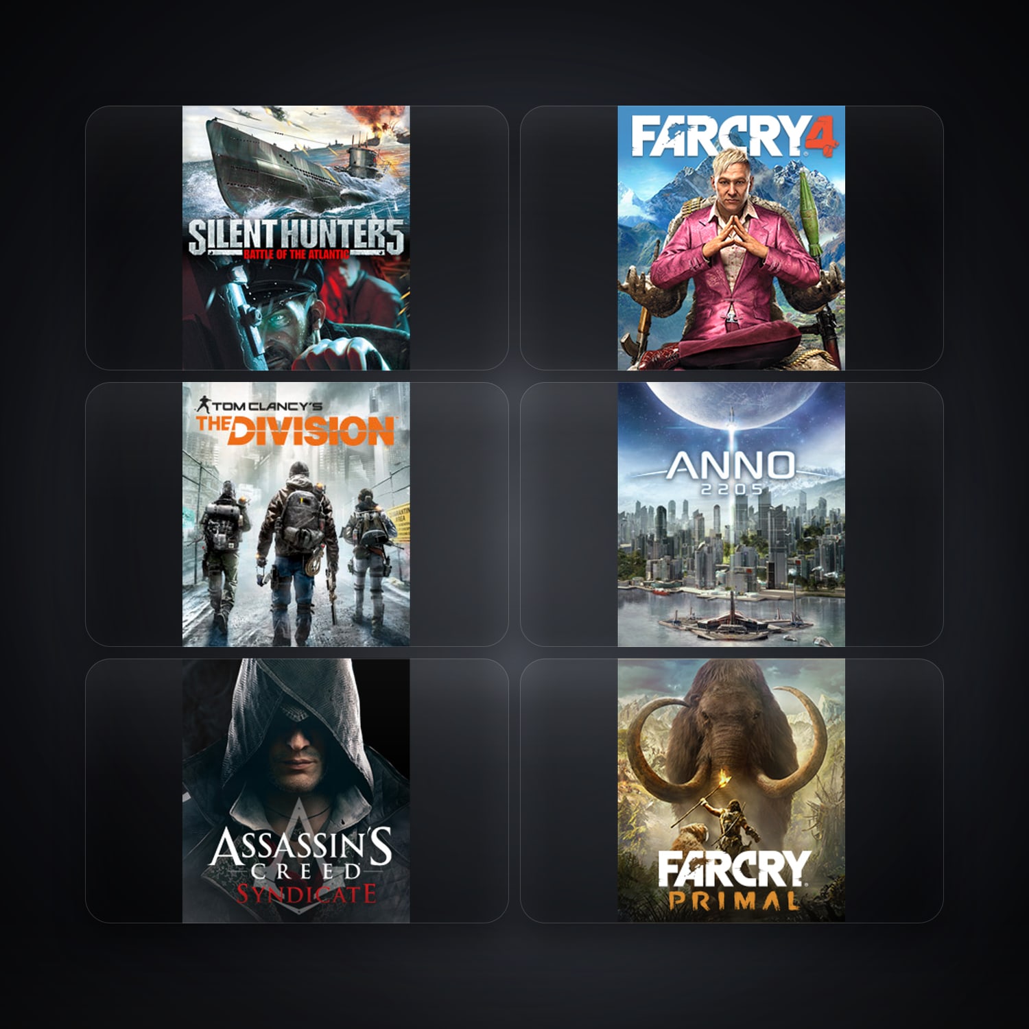 Ubisoft account — Silent Hunter 5 + Far Cry 4 — DE — 9 games — HabibiAccounts