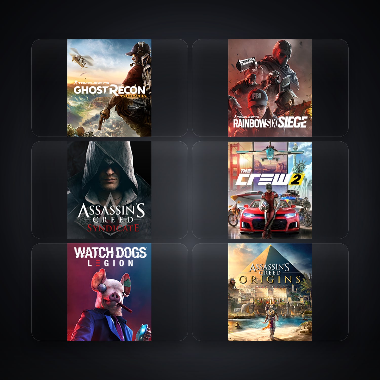 حساب يوبيسوفت فيه Tom Clancy's Ghost Recon Wildlands وTom Clancy's Rainbow Six Siege (Steam)، BE، 11 ألعاب — HabibiAccounts