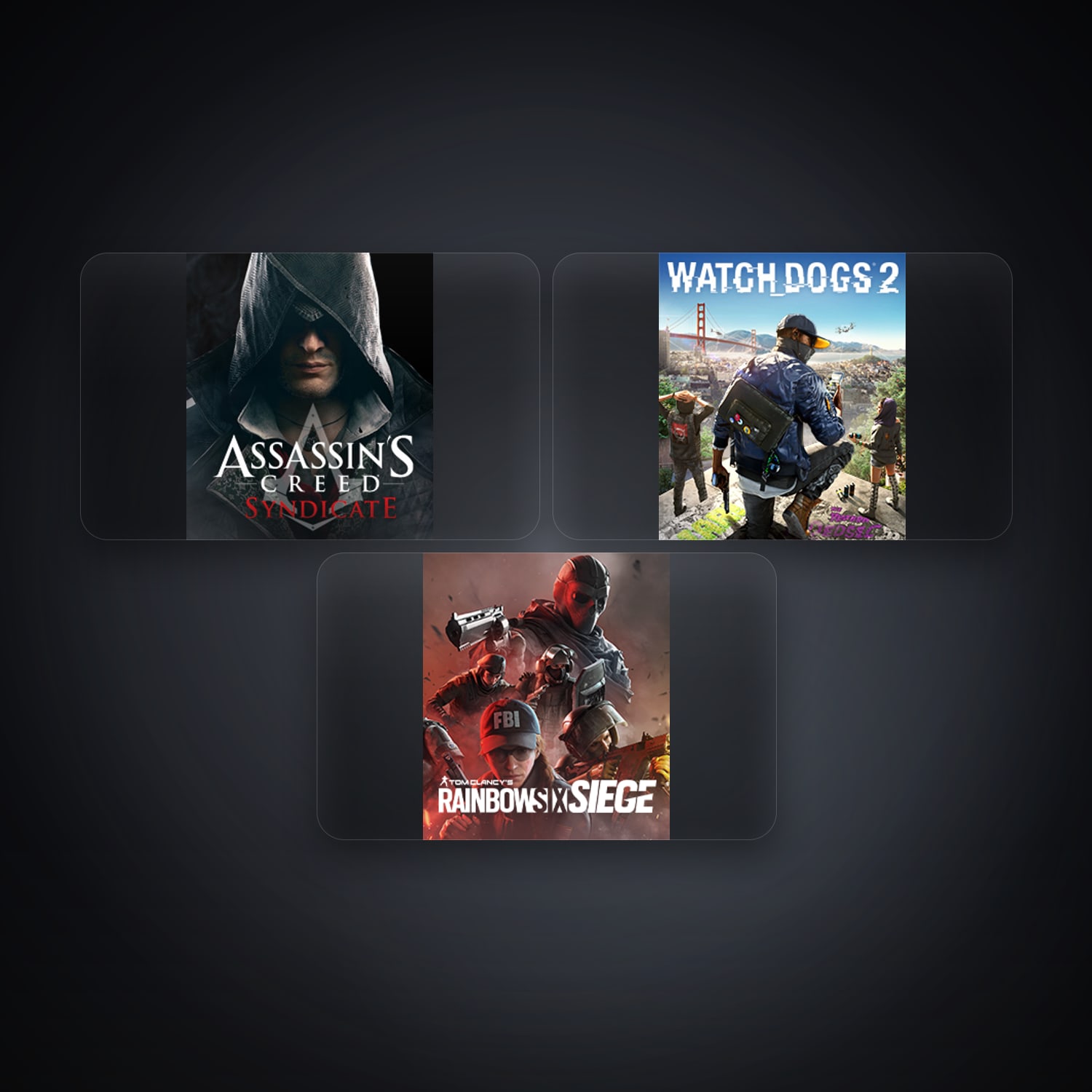 Ubisoft account — Assassin's Creed Syndicate + WATCH_DOGS 2 — AR — 3 games — HabibiAccounts