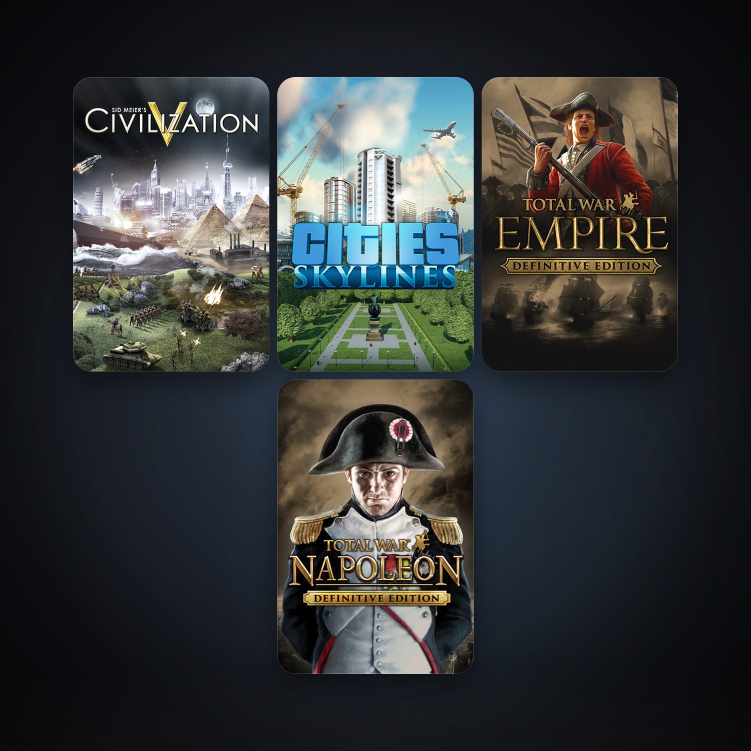 حساب ستيم فلين، Sid Meier's Civilization V وEmpire: Total War، 5 لعبة، صامد واضح — HabibiAccounts