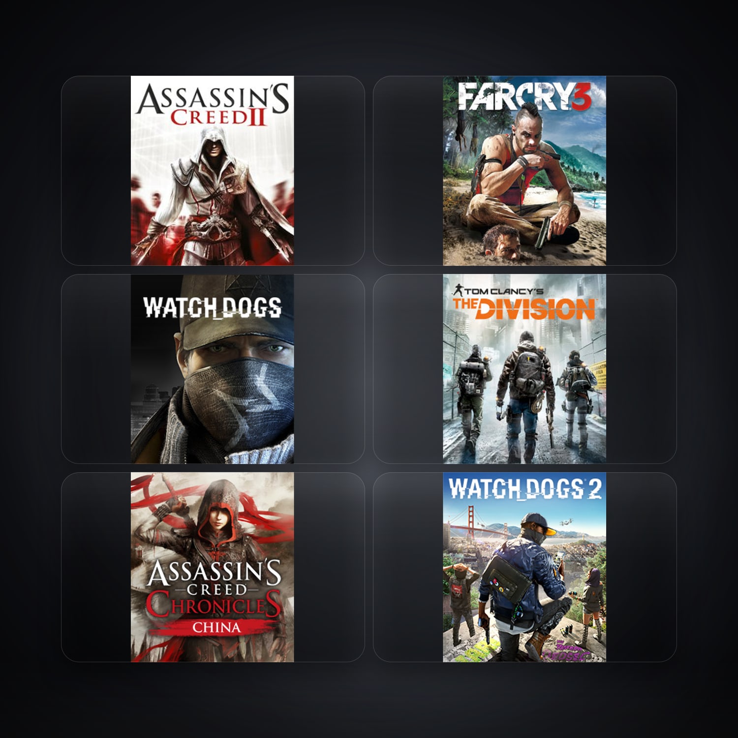حساب يوبيسوفت فيه Assassin's Creed II وFar Cry 3 Deluxe Edition، IN، 13 ألعاب — HabibiAccounts
