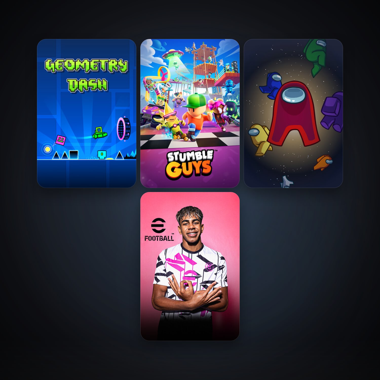 حساب ستيم فلين، Geometry Dash وAmong Us، 6 لعبة، صامد واضح — HabibiAccounts