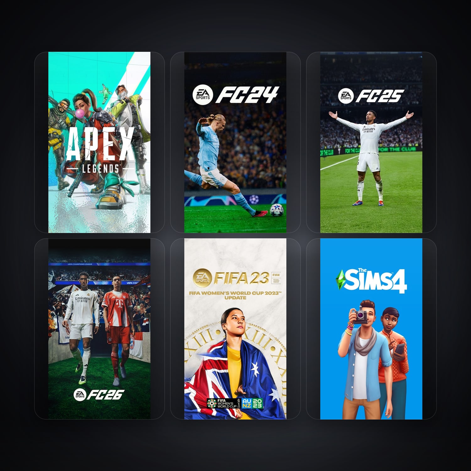 حساب إي إيه فيه Apex Legends وEA Sports FC24، PL، 8 ألعاب — HabibiAccounts