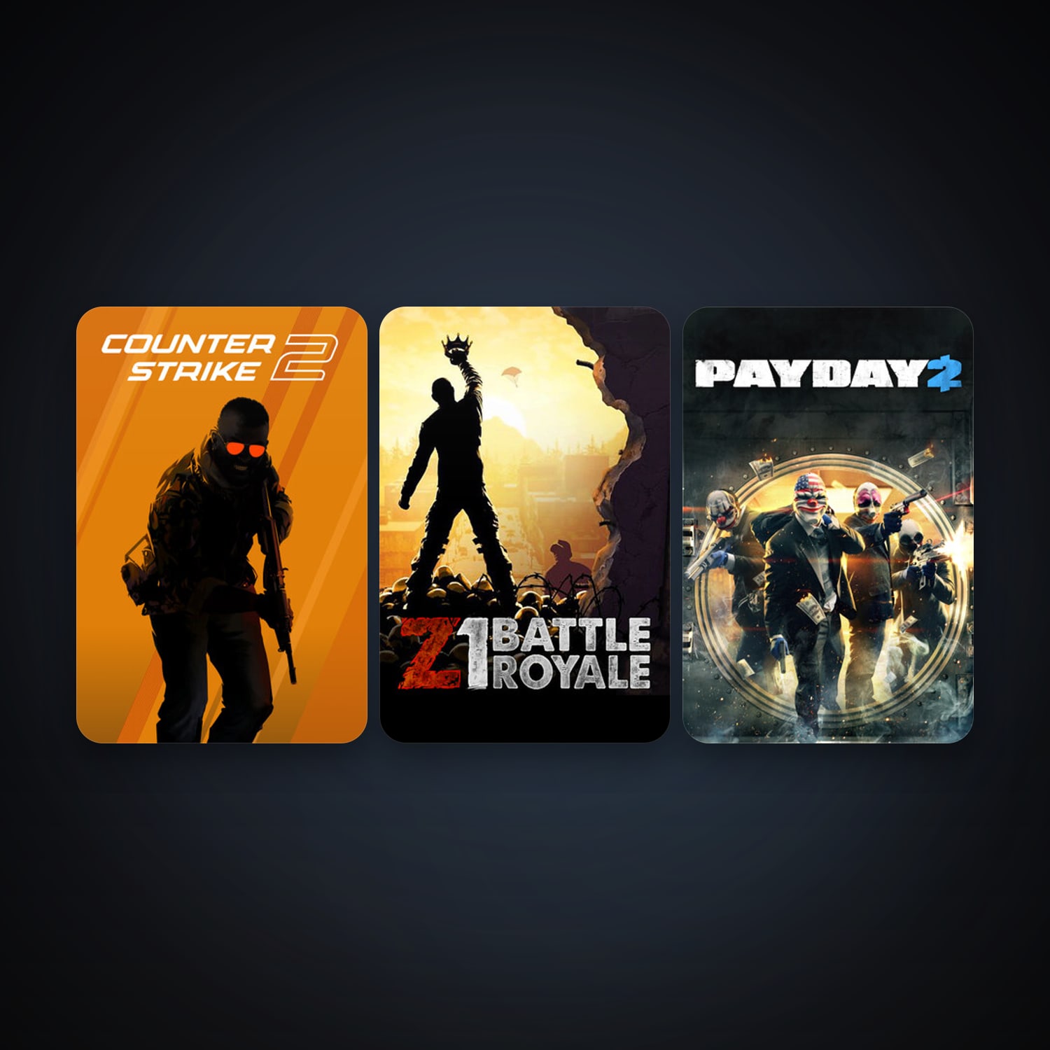 حساب ستيم فلين، CS2 Prime وPAYDAY 2، 7 لعبة، صامد واضح — HabibiAccounts