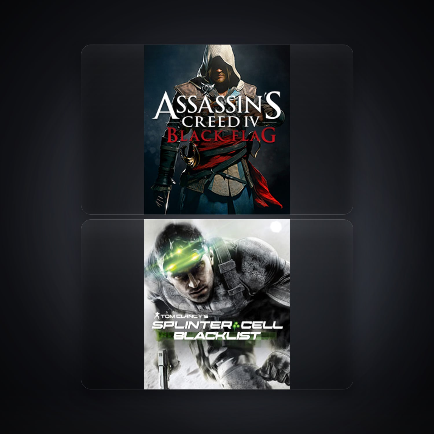 حساب يوبيسوفت فيه Assassin’s Creed IV Black Flag وTom Clancy's Splinter Cell Blacklist، DE — HabibiAccounts