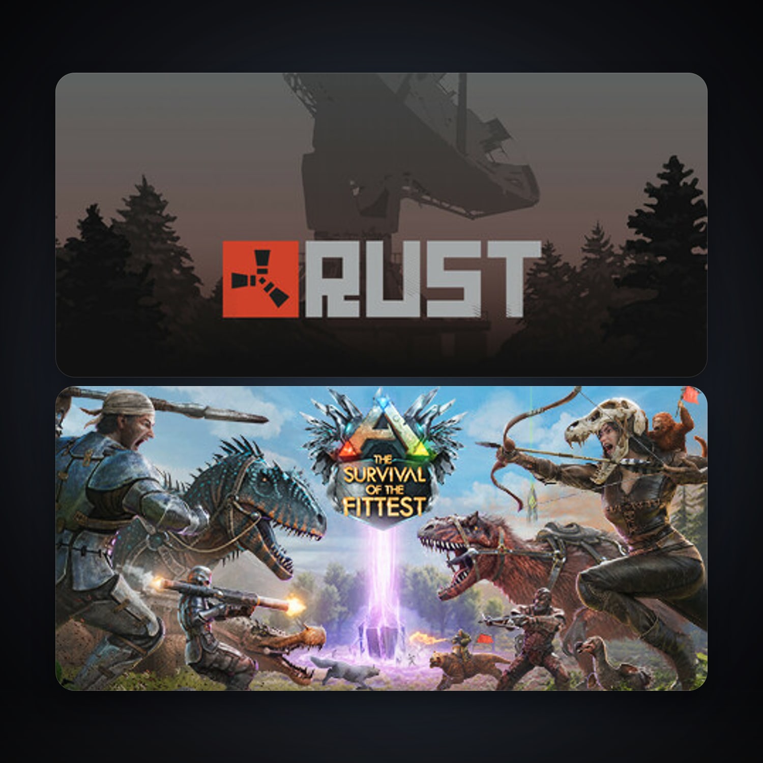Steam account: Rust + ARK: The Survival Of The Fittest, 4 games, clean — HabibiAccounts