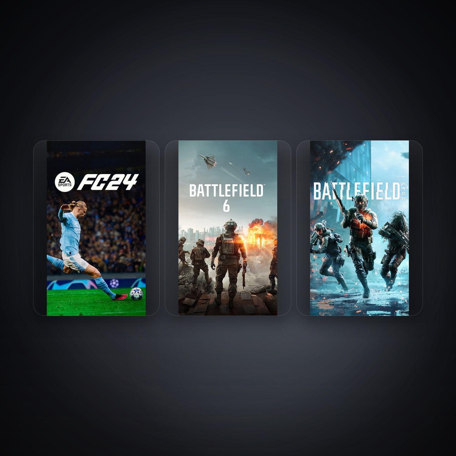 EA account — SPORTS FC24 + Battlefield 6 — DE — 4 games — HabibiAccounts