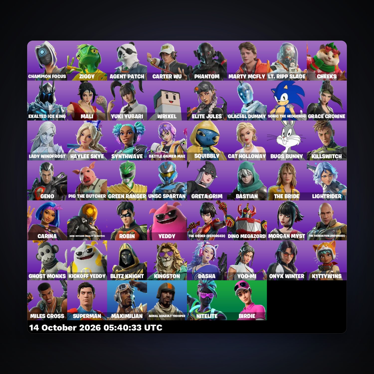 Fortnite account with Aerial Assault Trooper & Champion Focus — 54 skins — lvl 1248 — HabibiAccounts