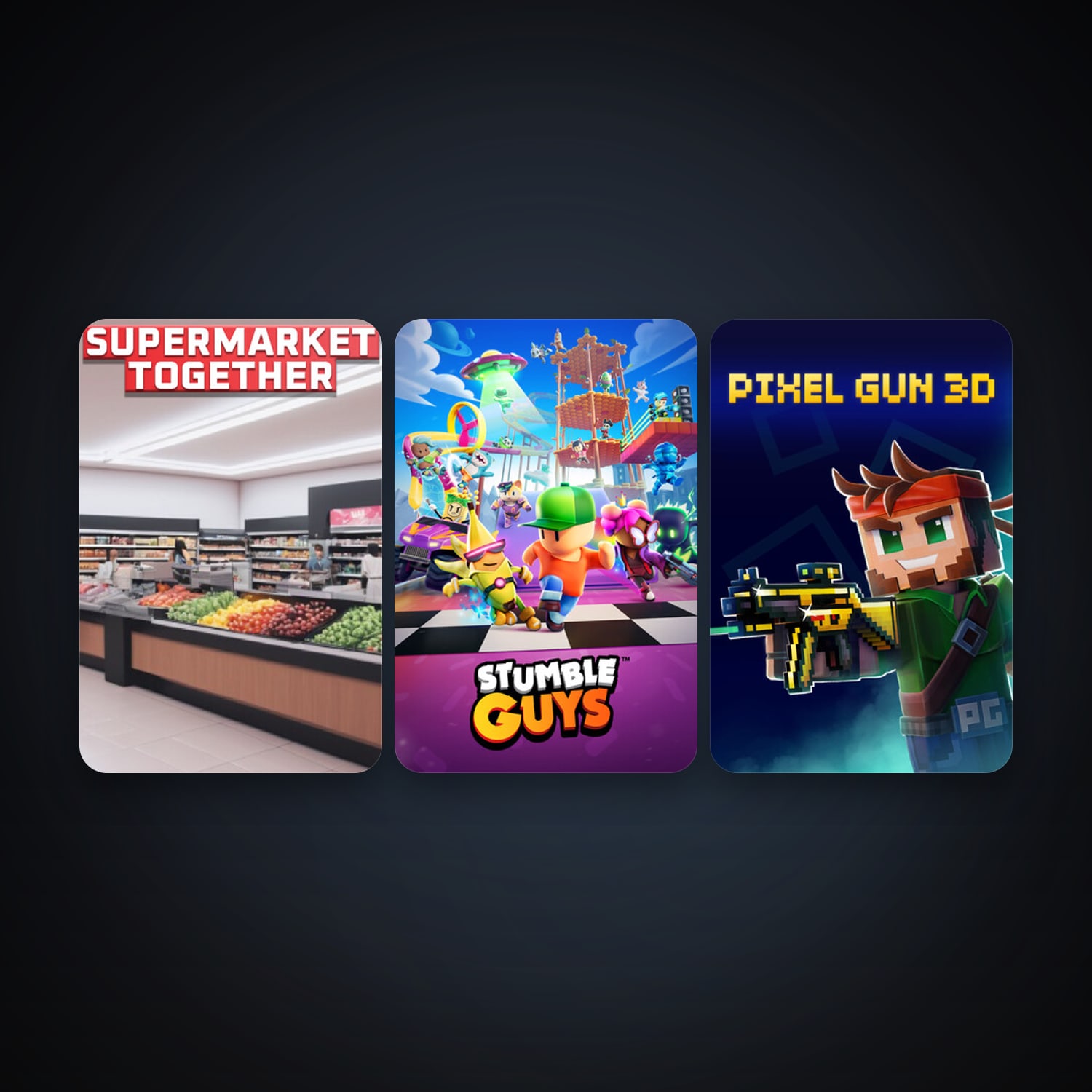 حساب ستيم فلين، Stumble Guys وPixel Gun 3D: PC Edition، 9 لعبة، صامد واضح — HabibiAccounts