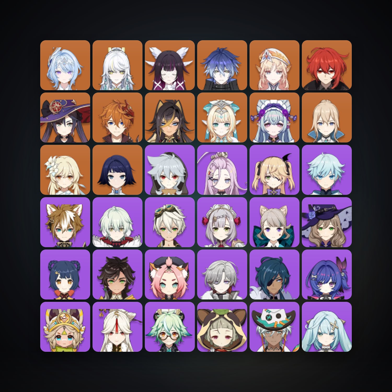 Genshin Impact | AR 57 | 49 Chars | 12× 5★ — Genshin / miHoYo Account — HabibiAccounts