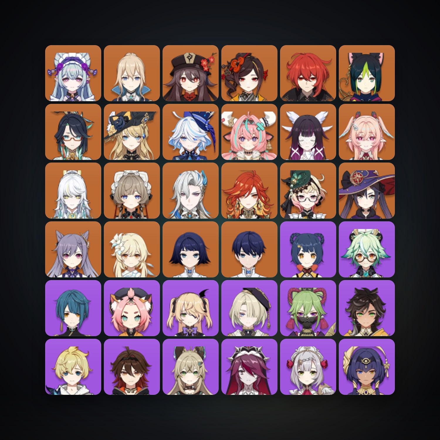 حساب جينشن إمباكت — AR 58 | 70 شخصية | 19× 5★ — HabibiAccounts