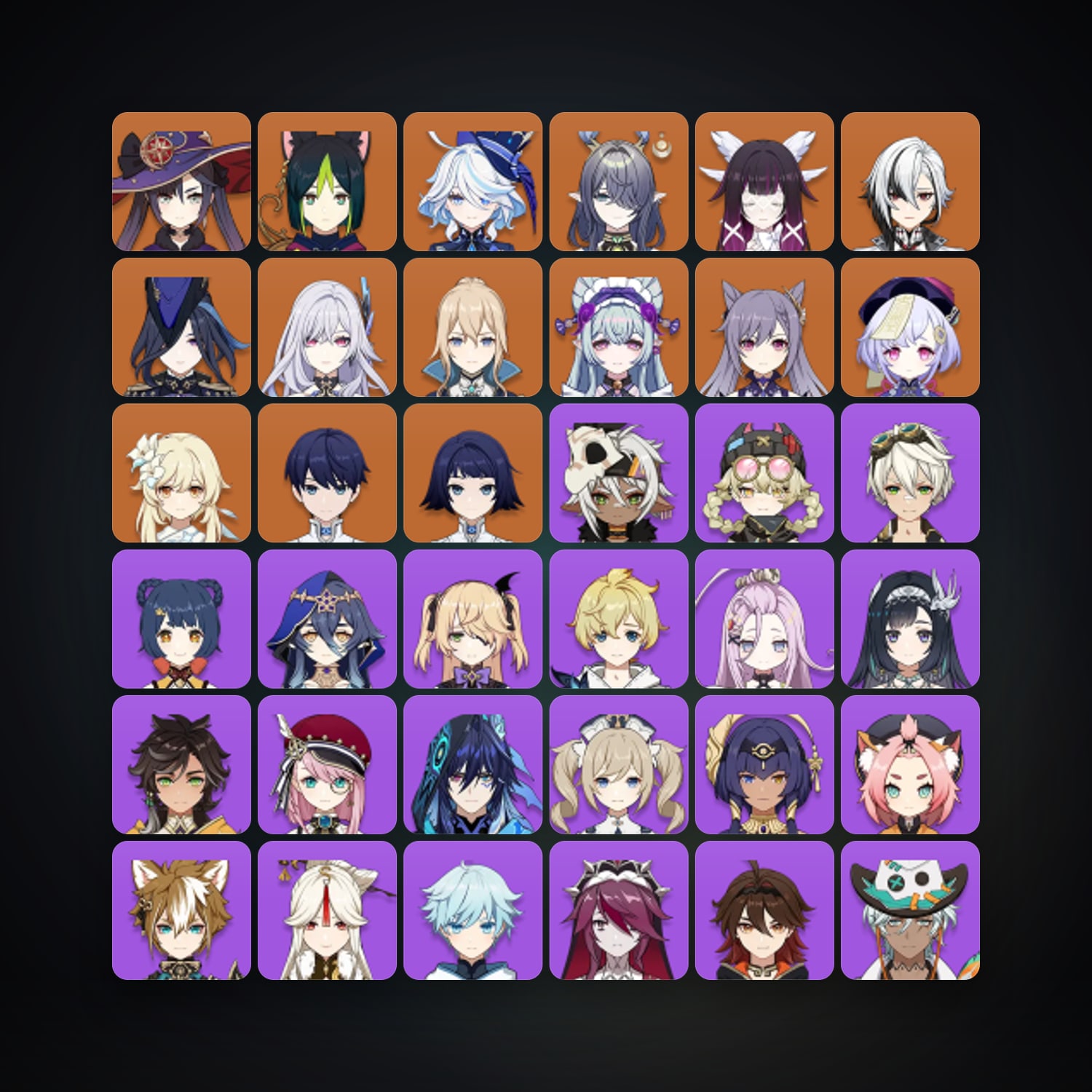 Genshin Impact | AR 57 | 61 Chars | 12× 5★ — Genshin / miHoYo Account — HabibiAccounts