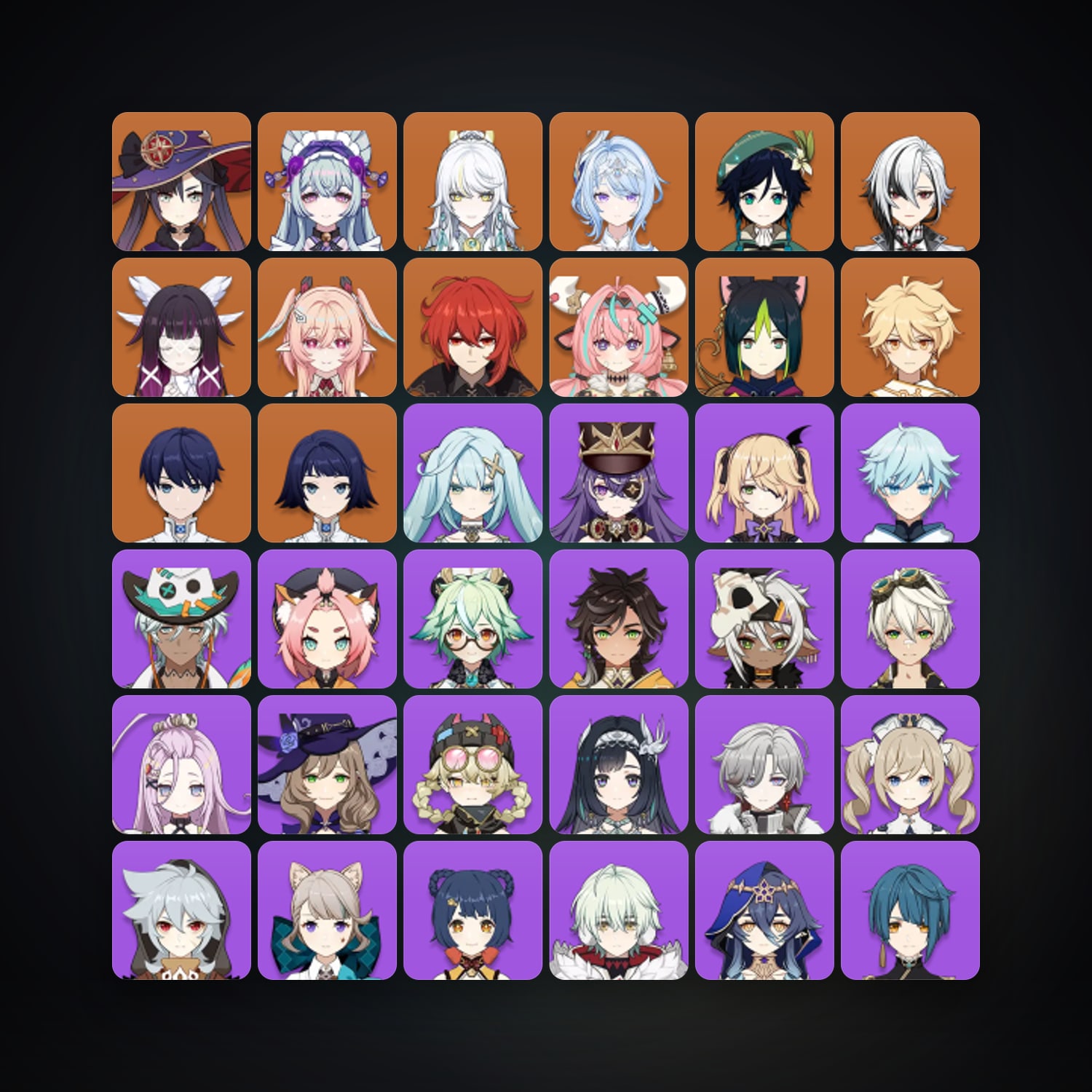 Genshin Impact | AR 56 | 52 Chars | 11× 5★ — Genshin / miHoYo Account — HabibiAccounts