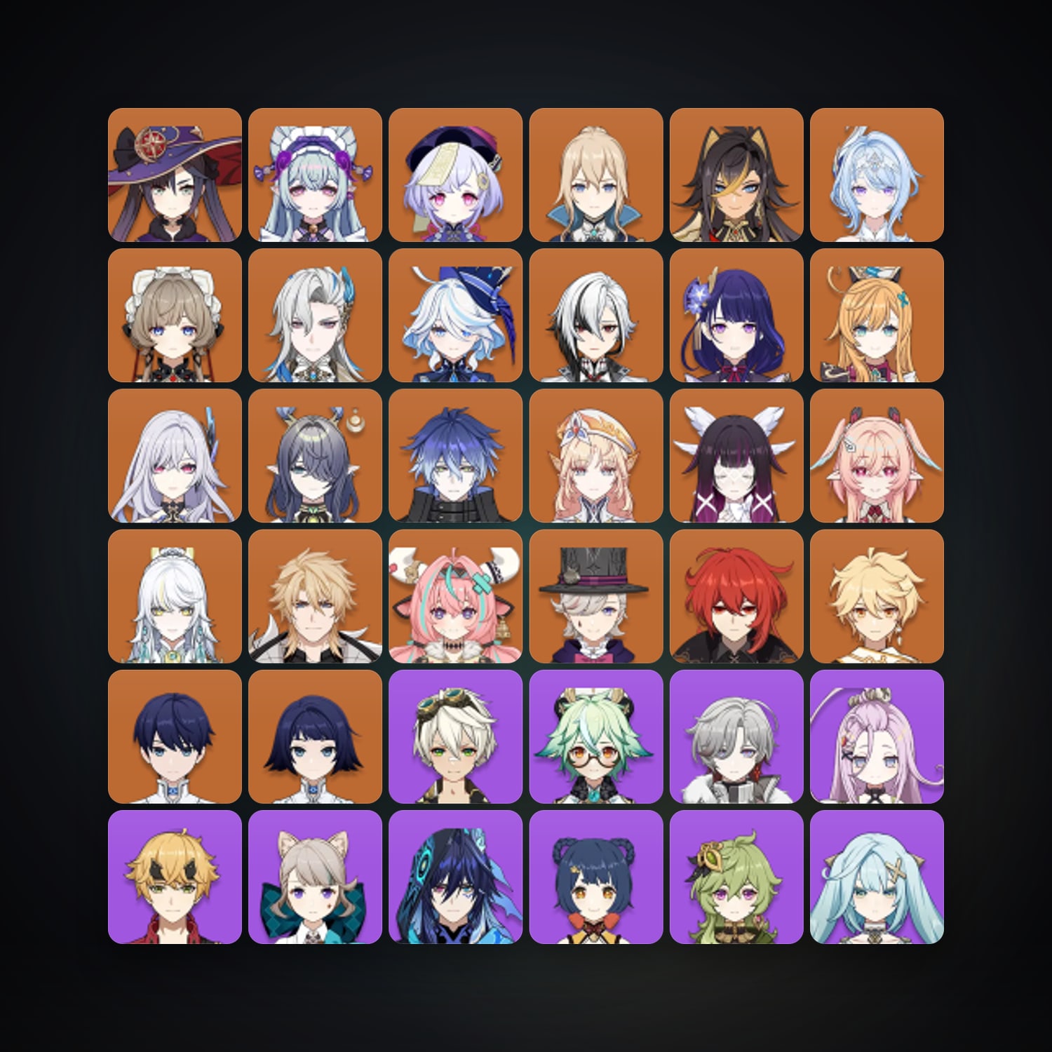 حساب جينشن إمباكت — AR 60 | 72 شخصية | 23× 5★ — HabibiAccounts