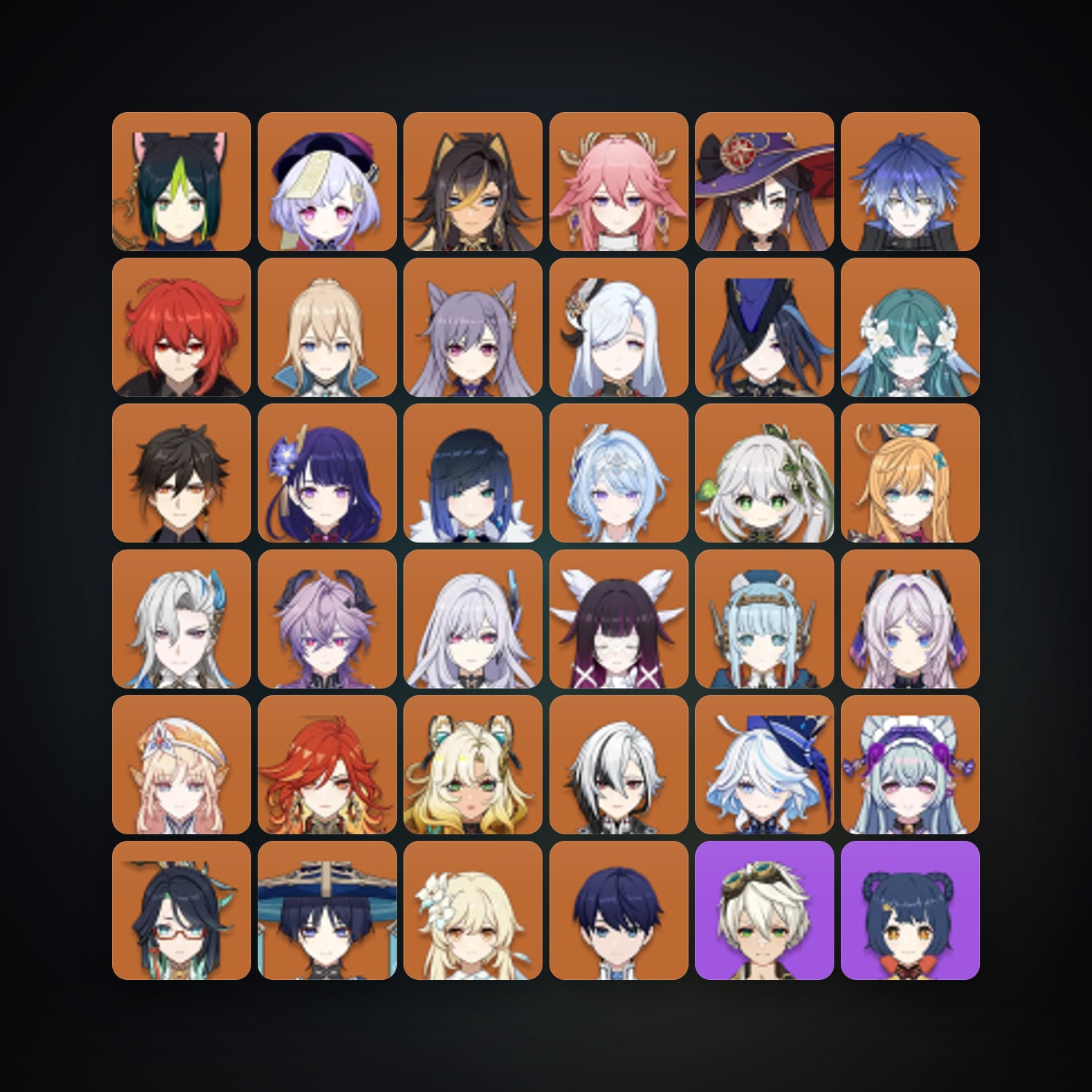 Genshin Impact | AR 60 | 85 Chars | 32× 5★ — Genshin / miHoYo Account — HabibiAccounts