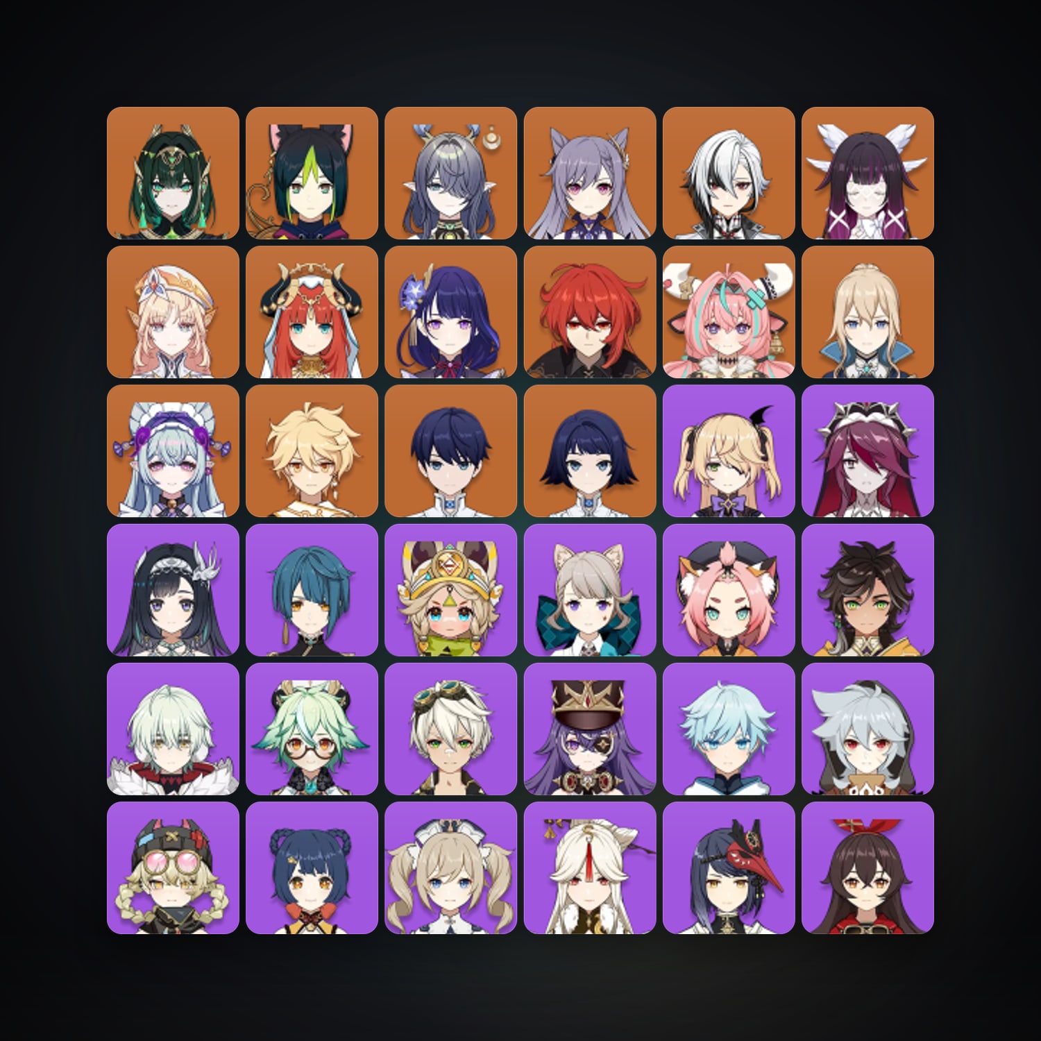 Genshin Impact | AR 57 | 55 Chars | 13× 5★ — Genshin / miHoYo Account — HabibiAccounts