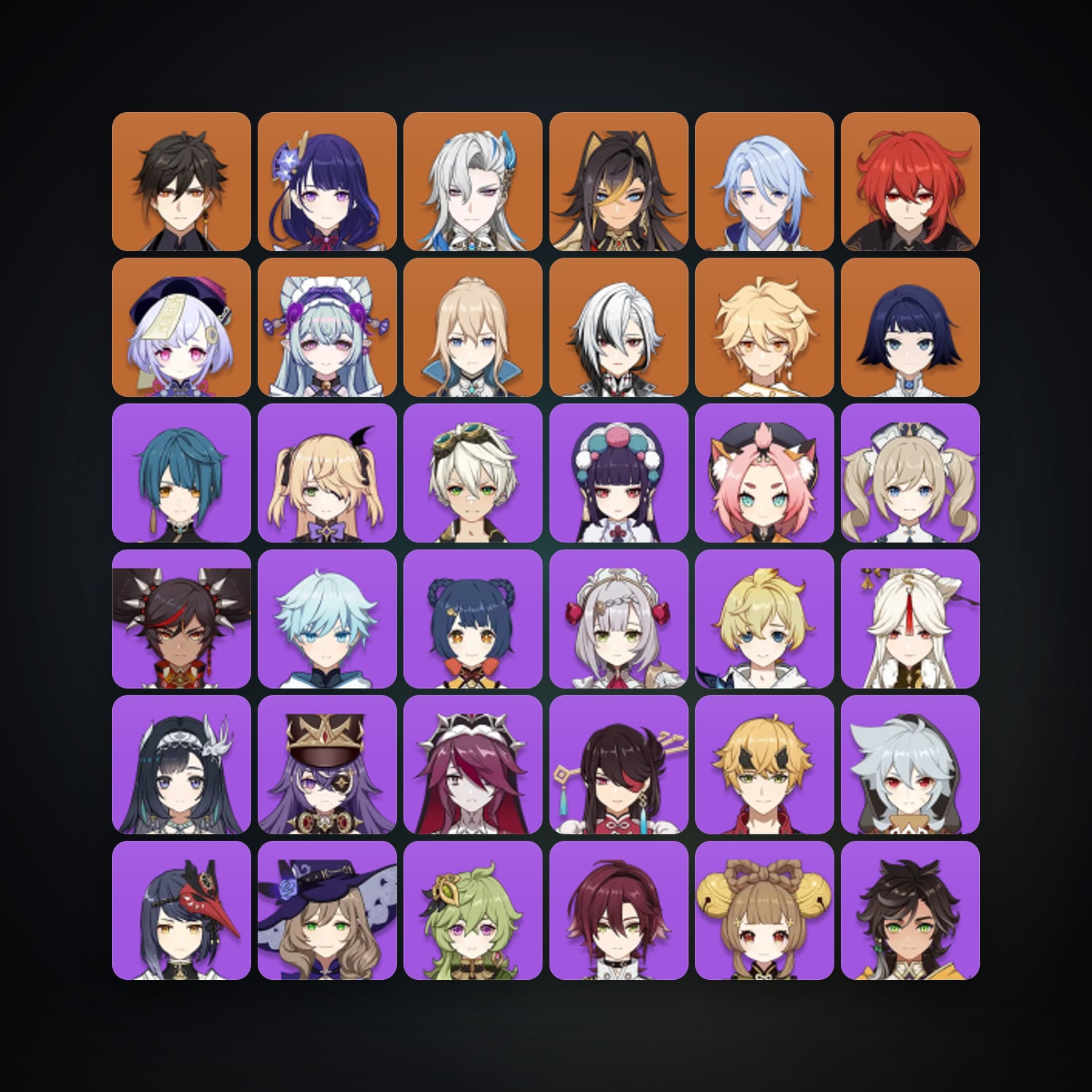 Genshin Impact | AR 55 | 48 Chars | 10× 5★ — Genshin / miHoYo Account — HabibiAccounts