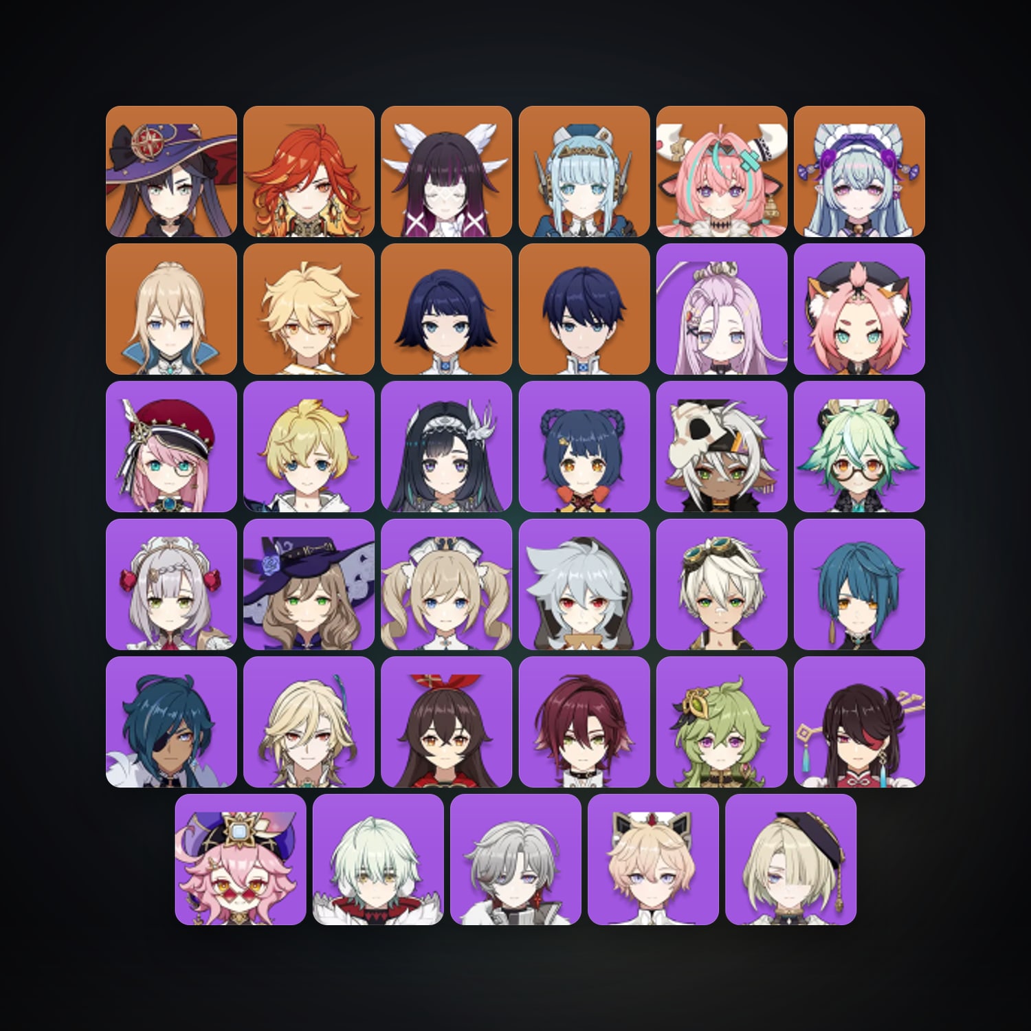 Genshin Impact | AR 55 | 37 Chars | 7× 5★ — Genshin / miHoYo Account — HabibiAccounts