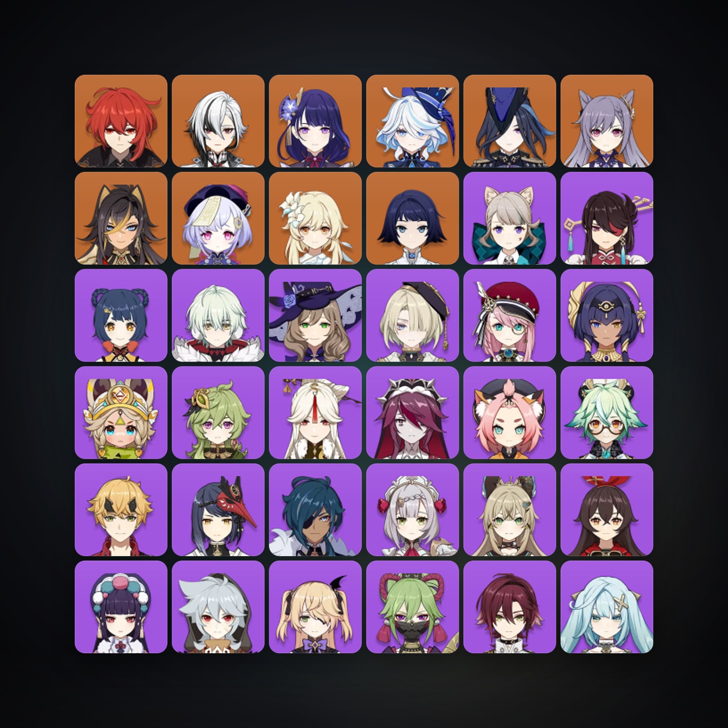 Genshin Impact | AR 55 | 42 Chars | 8× 5★ — Genshin / miHoYo Account — HabibiAccounts