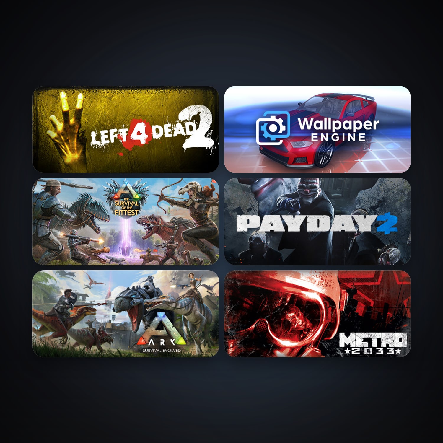 حساب ستيم فلين، Left 4 Dead 2 وMetro 2033، 8 لعبة، صامد واضح — HabibiAccounts