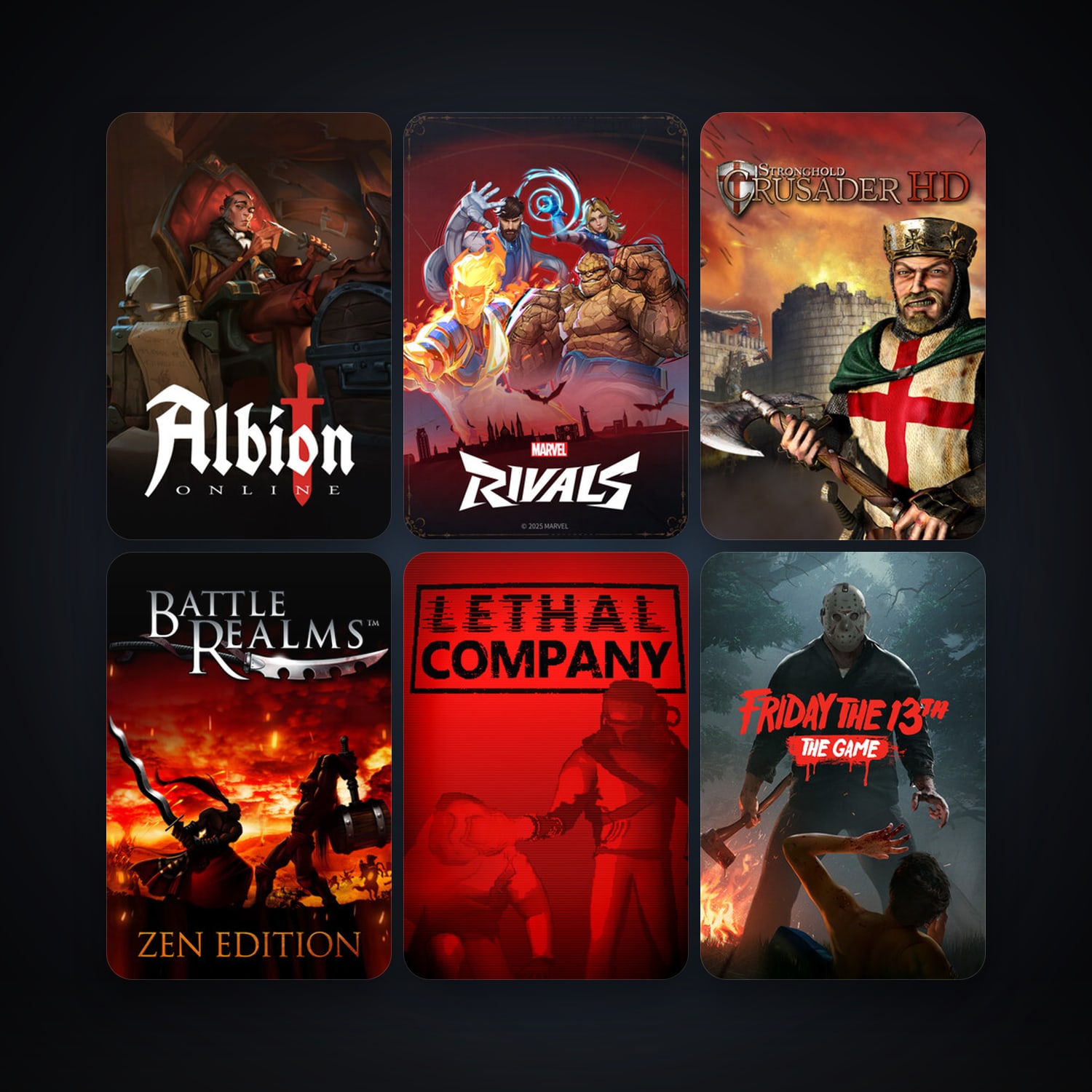 حساب ستيم فلين، Stronghold Crusader HD وFriday the 13th: The Game، 12 لعبة، صامد واضح — HabibiAccounts