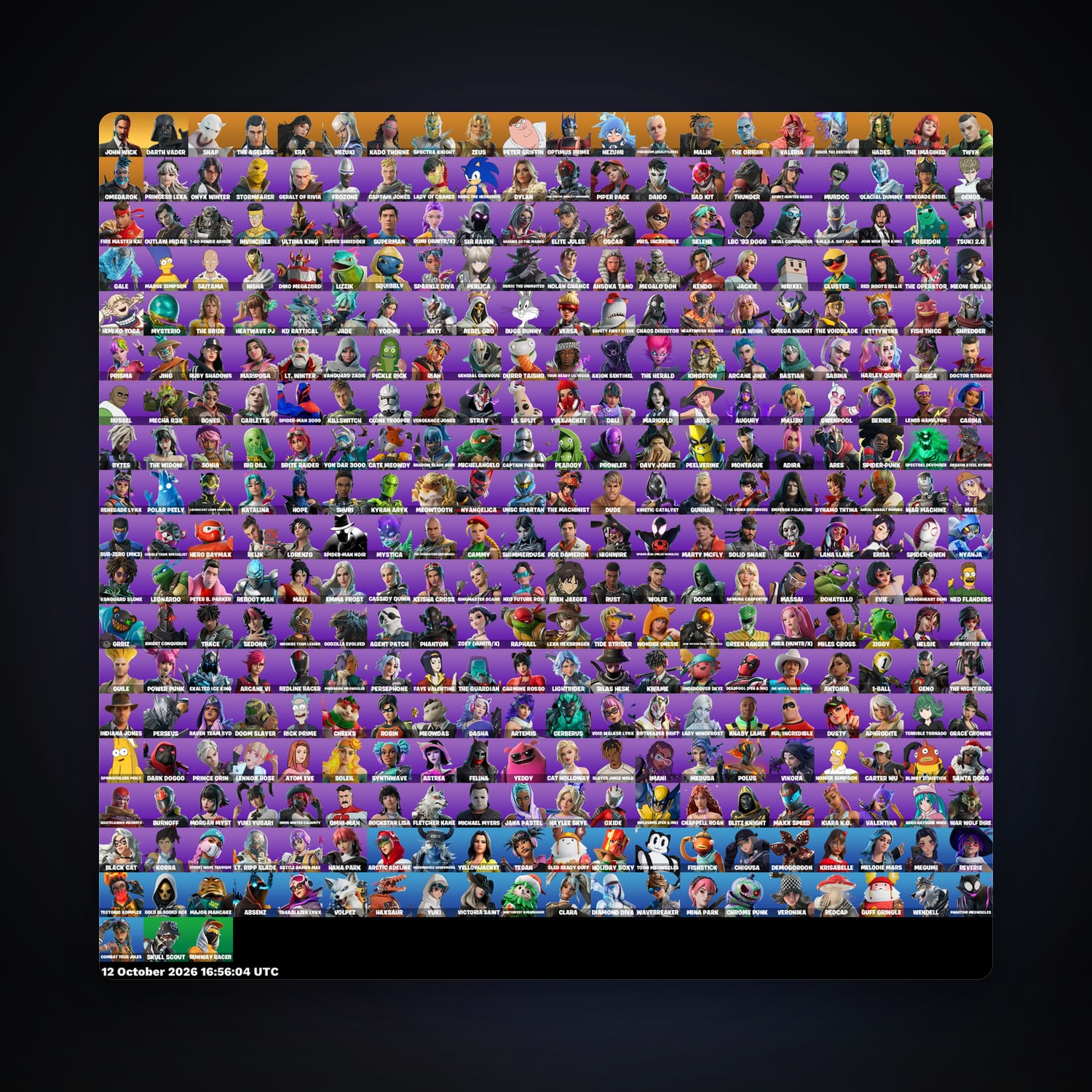 Fortnite account with Snap & The Ageless — 363 skins — 2.4K V-Bucks — lvl 4475 — HabibiAccounts