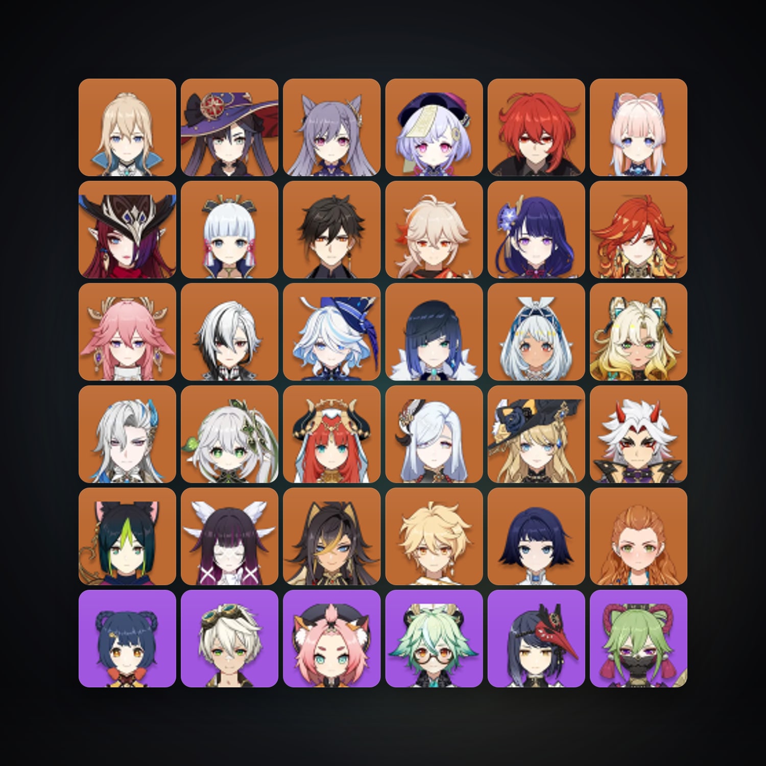 حساب جينشن إمباكت — AR 60 | 74 شخصية | 27× 5★ — HabibiAccounts