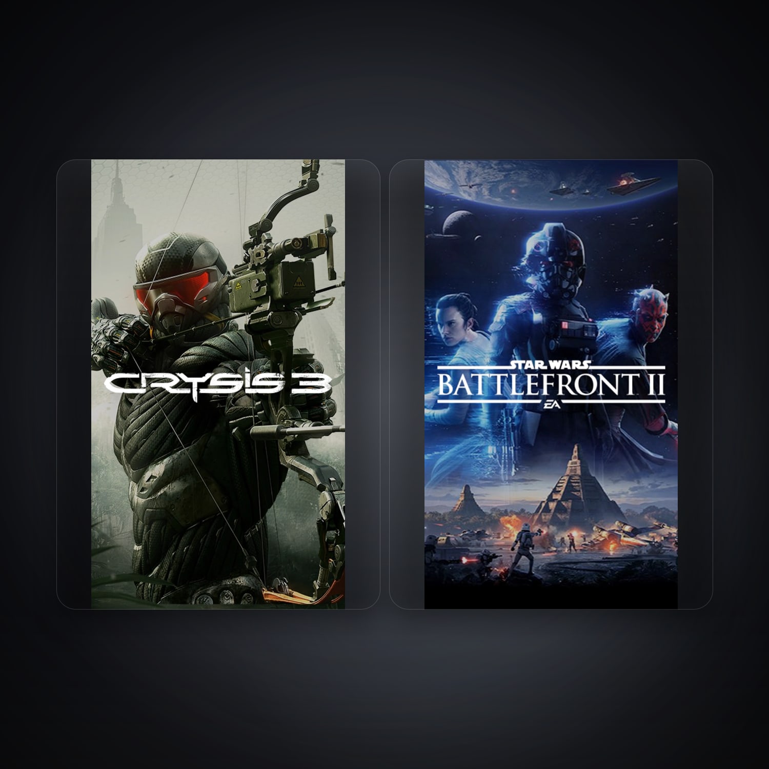حساب إي إيه فيه Crysis 3 وSTAR WARS Battlefront II، US — HabibiAccounts