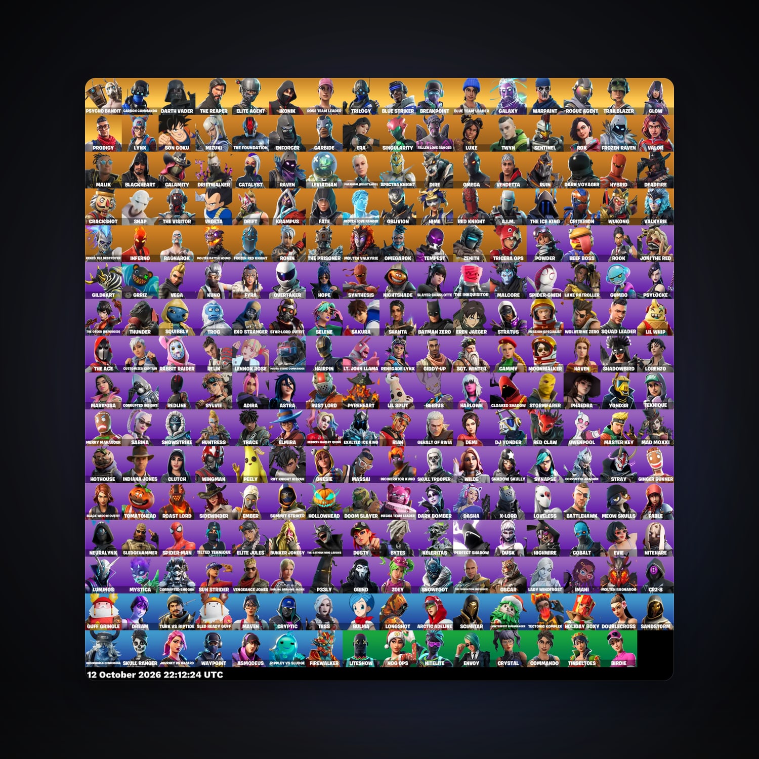 Fortnite account with Carbide & Lynx — 255 skins — 900 V-Bucks — lvl 1678 — HabibiAccounts