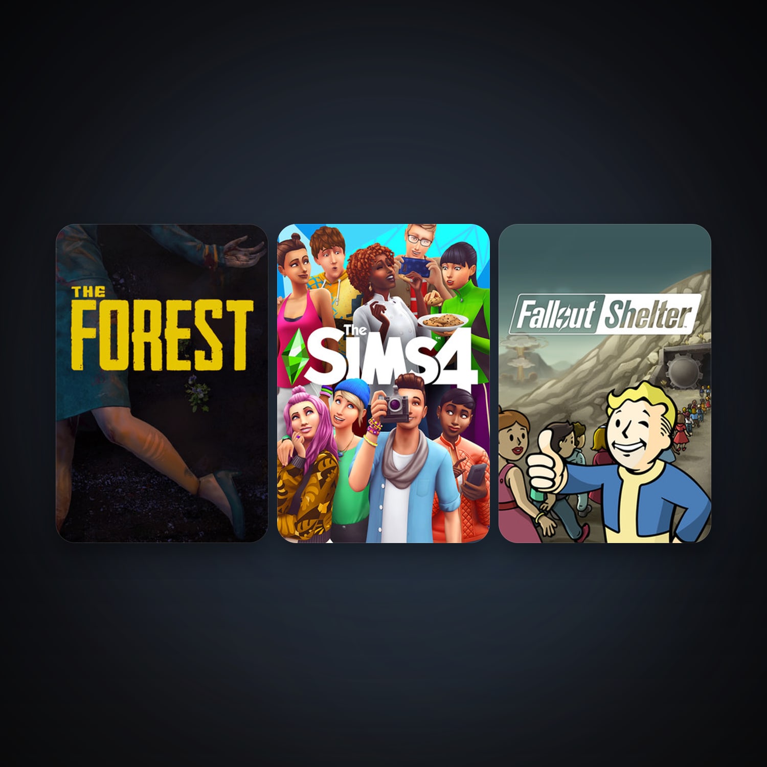 حساب ستيم فلين، The Forest وFallout Shelter، 4 لعبة، صامد واضح — HabibiAccounts