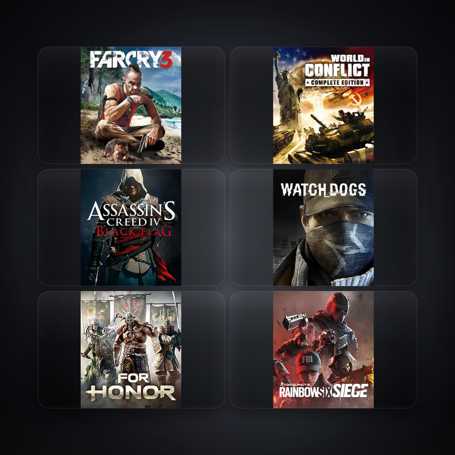 Ubisoft account — Far Cry 3 Deluxe Edition + World In Conflict — RO — 7 games — HabibiAccounts