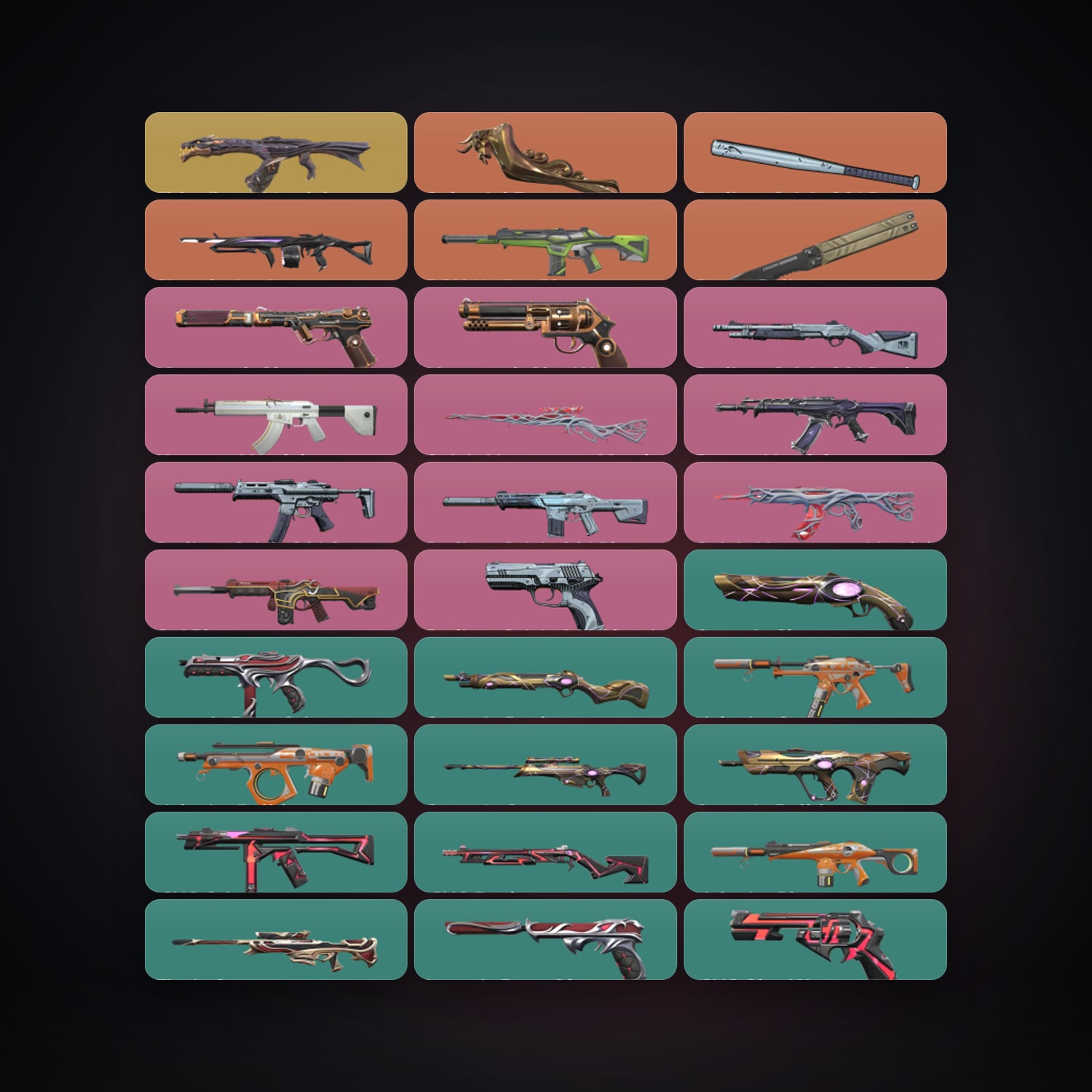 Valorant account: AP Diamond 2 locker — 3 knives, 66 skins, lvl 152 — HabibiAccounts