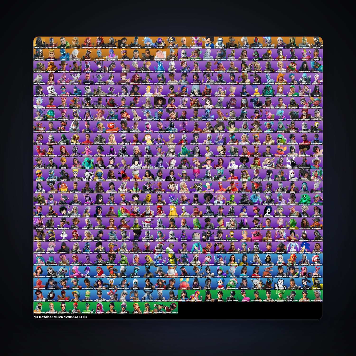 Fortnite account with Optimus Prime & Twyn — 540 skins — 850 V-Bucks — lvl 4043 — HabibiAccounts