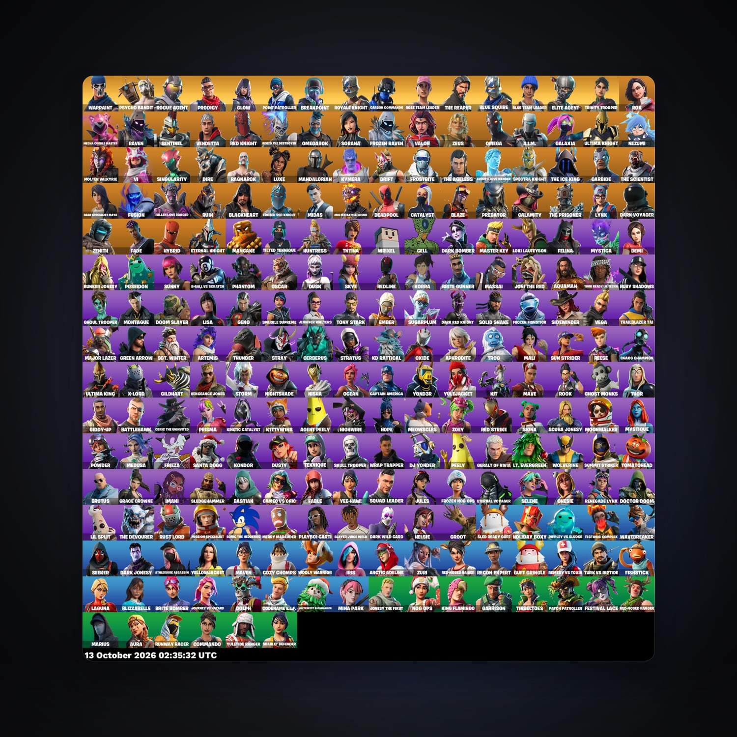 Fortnite account with Raven & Rox — 246 skins — 1.7K V-Bucks — lvl 2870 — HabibiAccounts