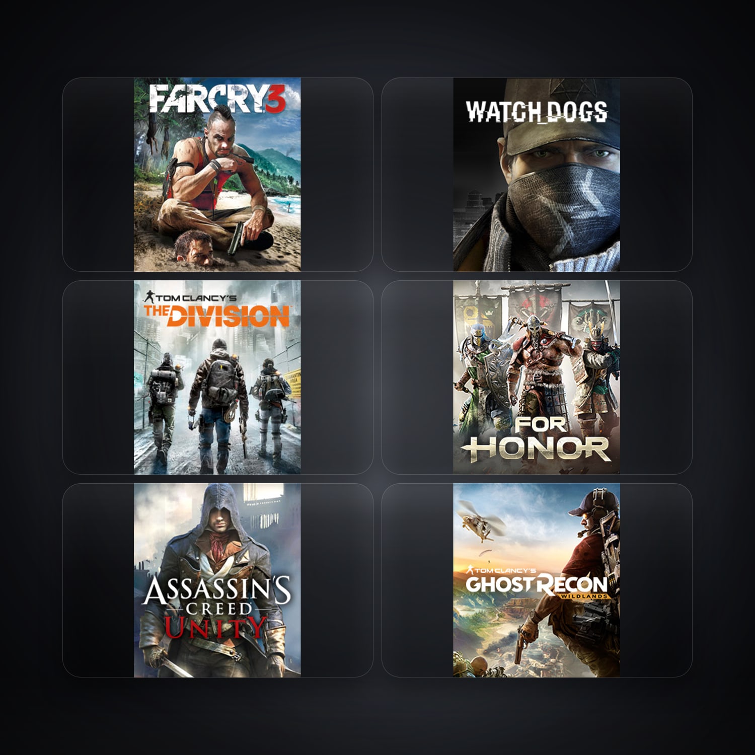 حساب يوبيسوفت فيه Far Cry 3 Deluxe Edition وWatch_Dogs، ES، 10 ألعاب — HabibiAccounts