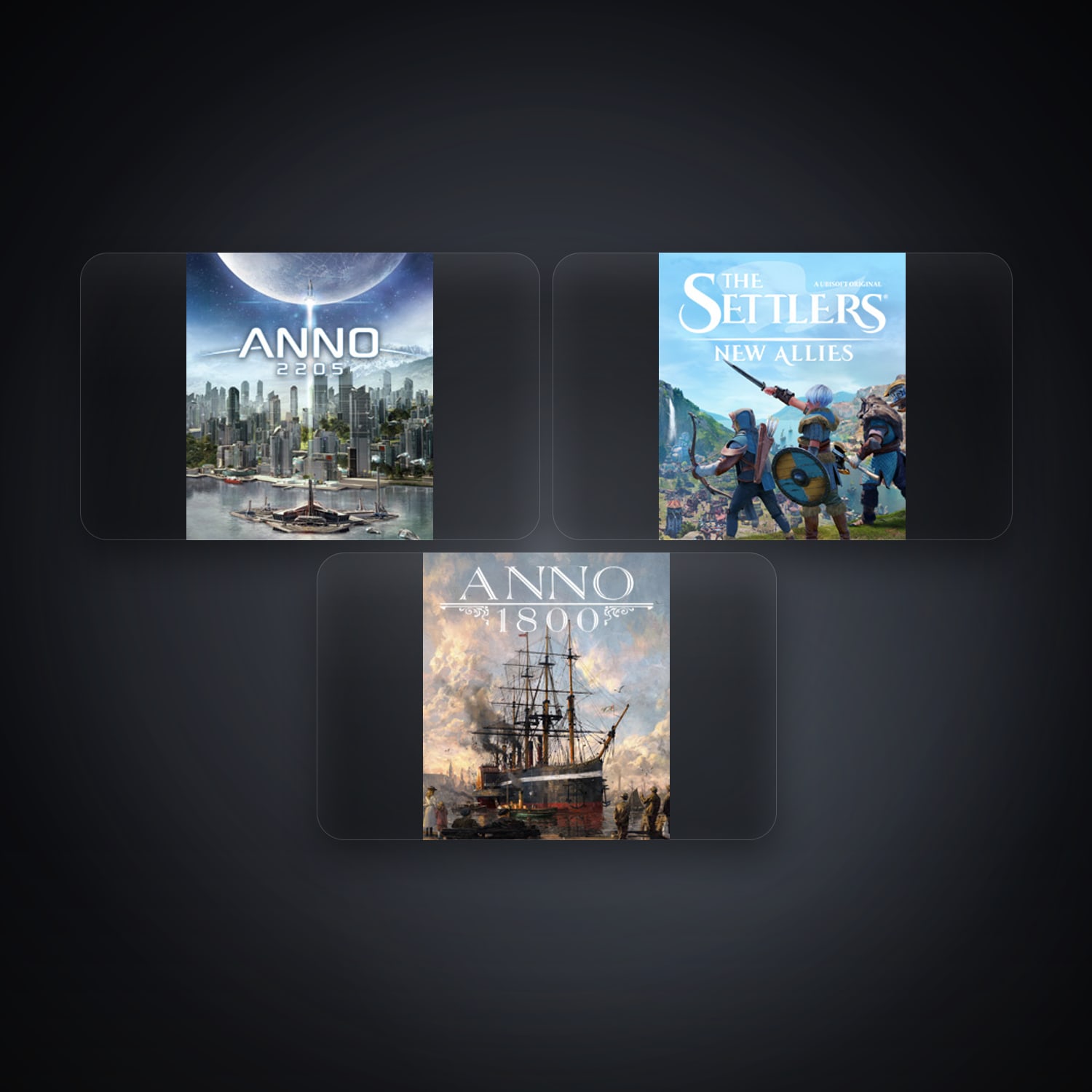 حساب يوبيسوفت فيه Anno 2205 وThe Settlers: New Allies، CH، 3 ألعاب — HabibiAccounts