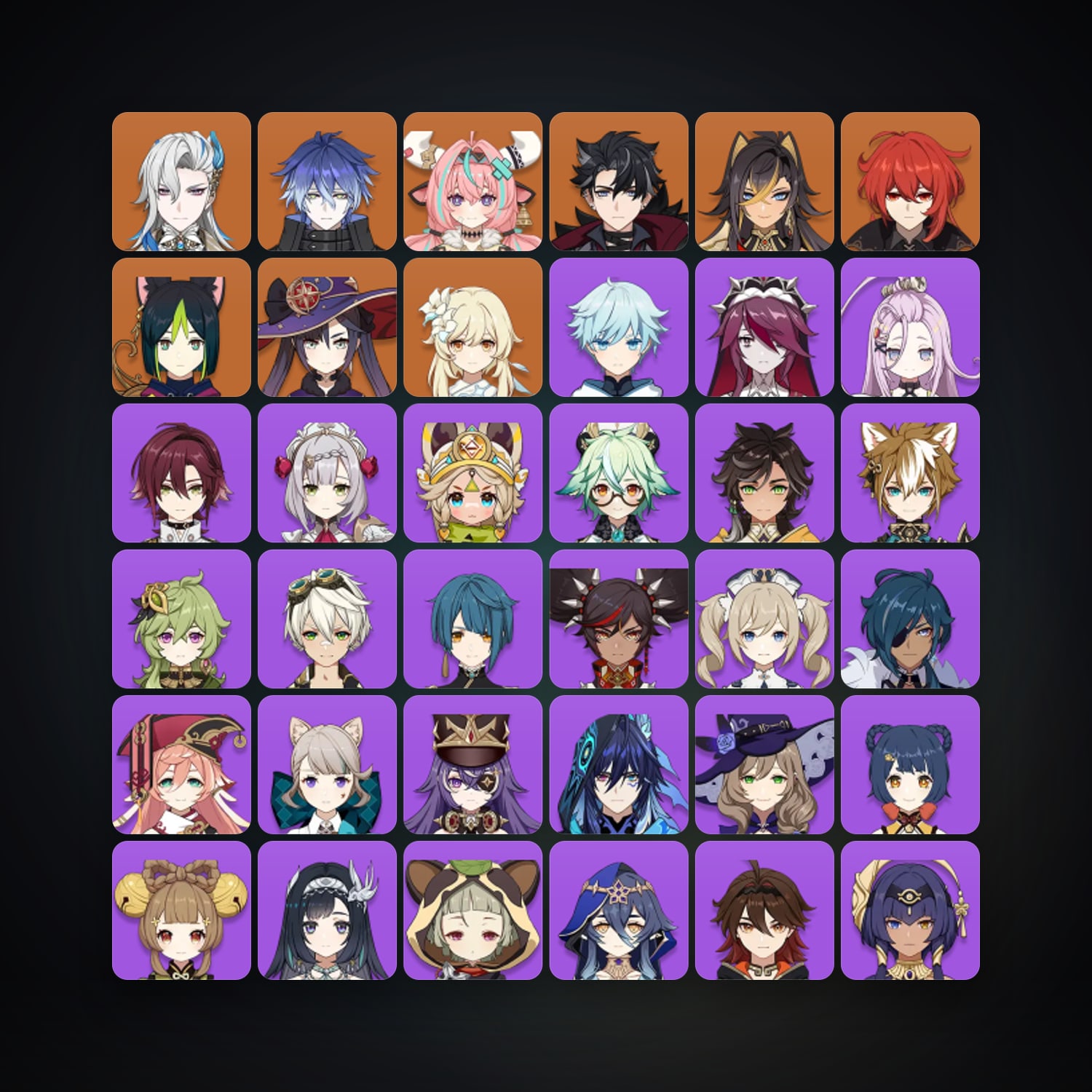 Genshin Impact | AR 50 | 42 Chars | 8× 5★ — Genshin / miHoYo Account — HabibiAccounts